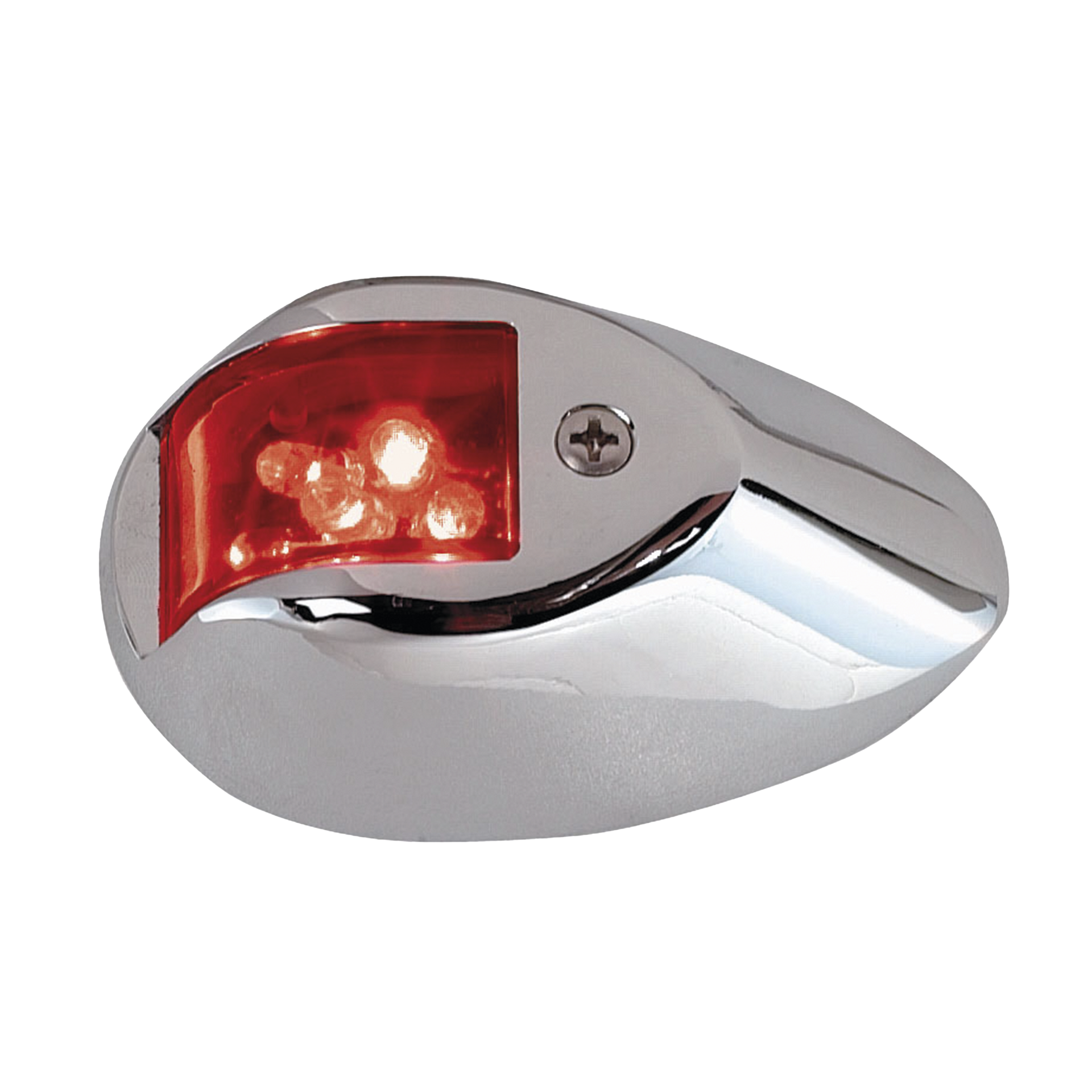 Set de Luces de NavegaciÃ³n Verticales Rojo / Verde con Carcasa en Cromo para Embarcaciones a Motor de Menos de 20 Metros