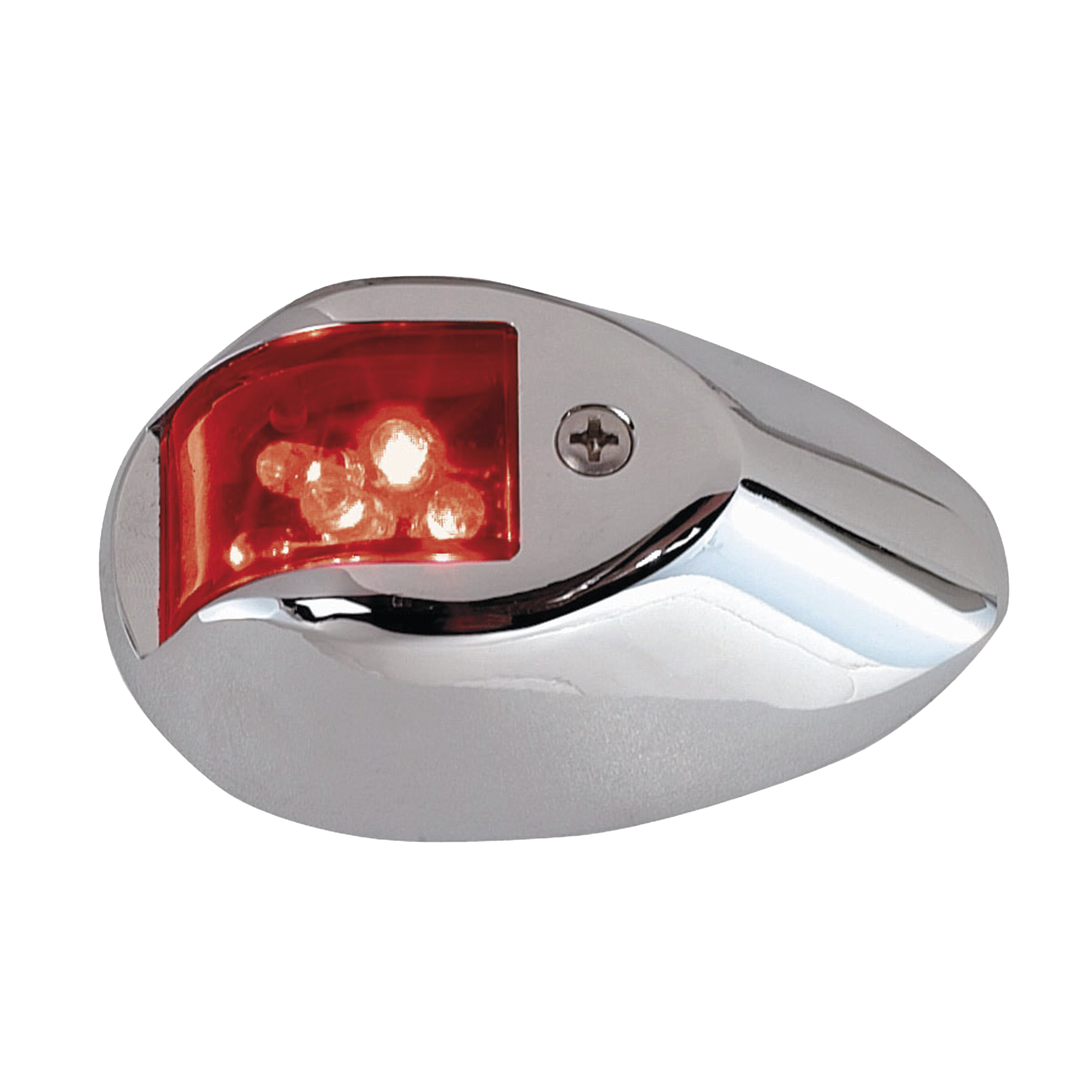 Set de Luces de NavegaciÃ³n Verticales Rojo / Verde con Carcasa en Cromo para Embarcaciones a Motor de Menos de 20 Metros