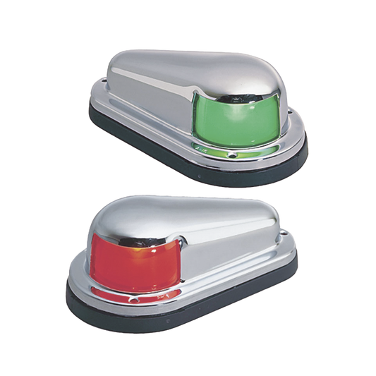 Set de Luces Laterales de Montaje Horizontal con Carcasa de Acero para Embarcaciones a Vela o a Motor de Menos de 12 Metros