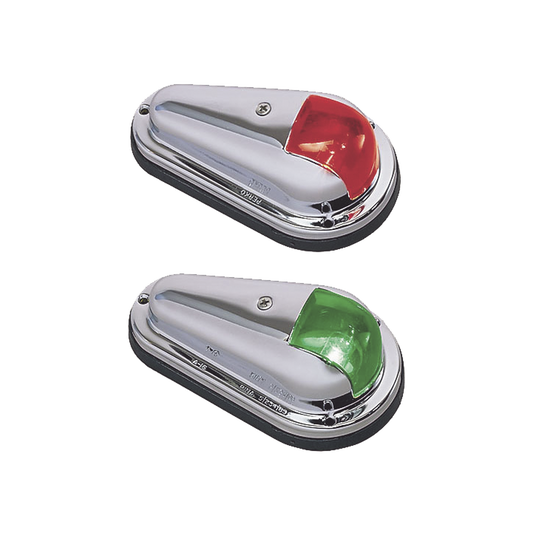 Set de Luces de NavegaciÃ³n Verticales con Carcasa de Acero Inoxidable Pulido para Todo Tipo de EmbarcaciÃ³n Menores de 12 Metros