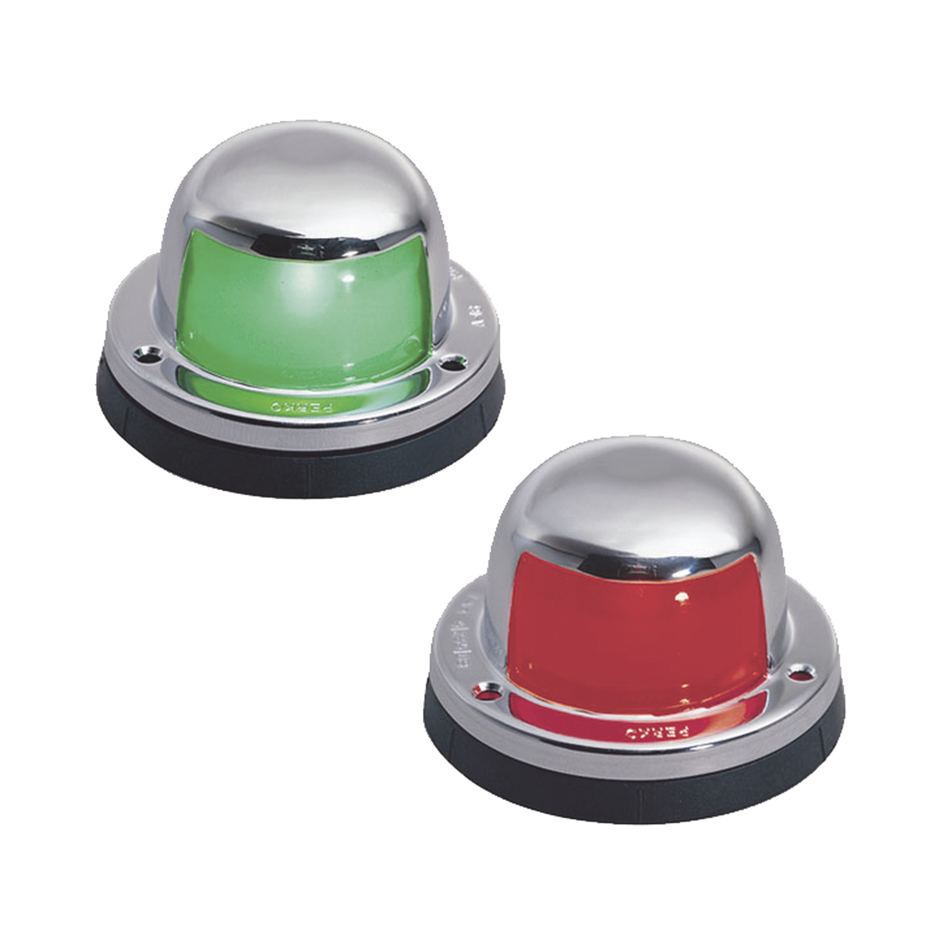 Set de Luces Laterales de Montaje Horizontal en Carcasa de Acero Inoxidable para Todo Tipo de EmbarcaciÃ³n Menores de 12 Metros