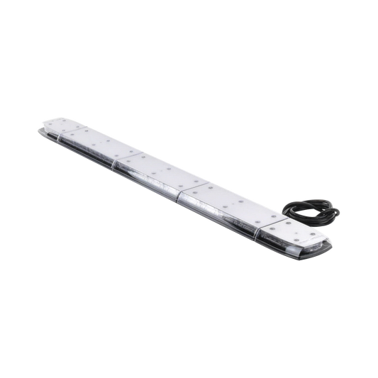 Barra de luces de 48 Pulgadas, 240 Led, Dual Color Ãmbar/Claro, Con Montaje Fijo de Tornillos, Ideal para Seguridad Privada