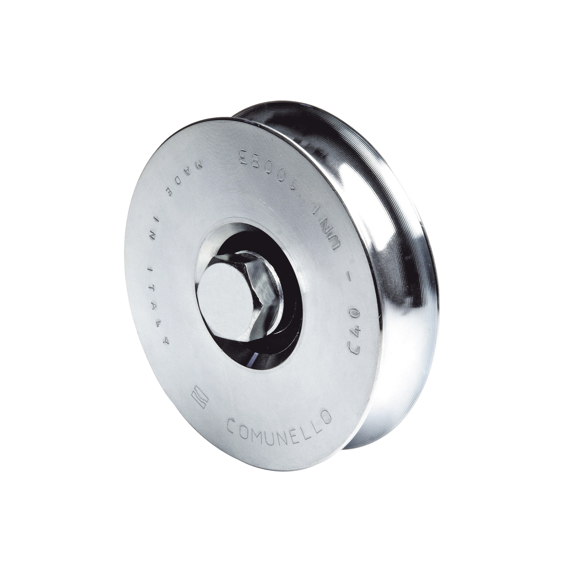 310 - Rueda de 8 cm SIN Soporte / Soporta hasta 200 kg / Canal Tipo "U"