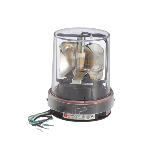 Luz de advertencia LED giratoria de 360 grados VitaliteÂ® en color Claro de 24 VCD