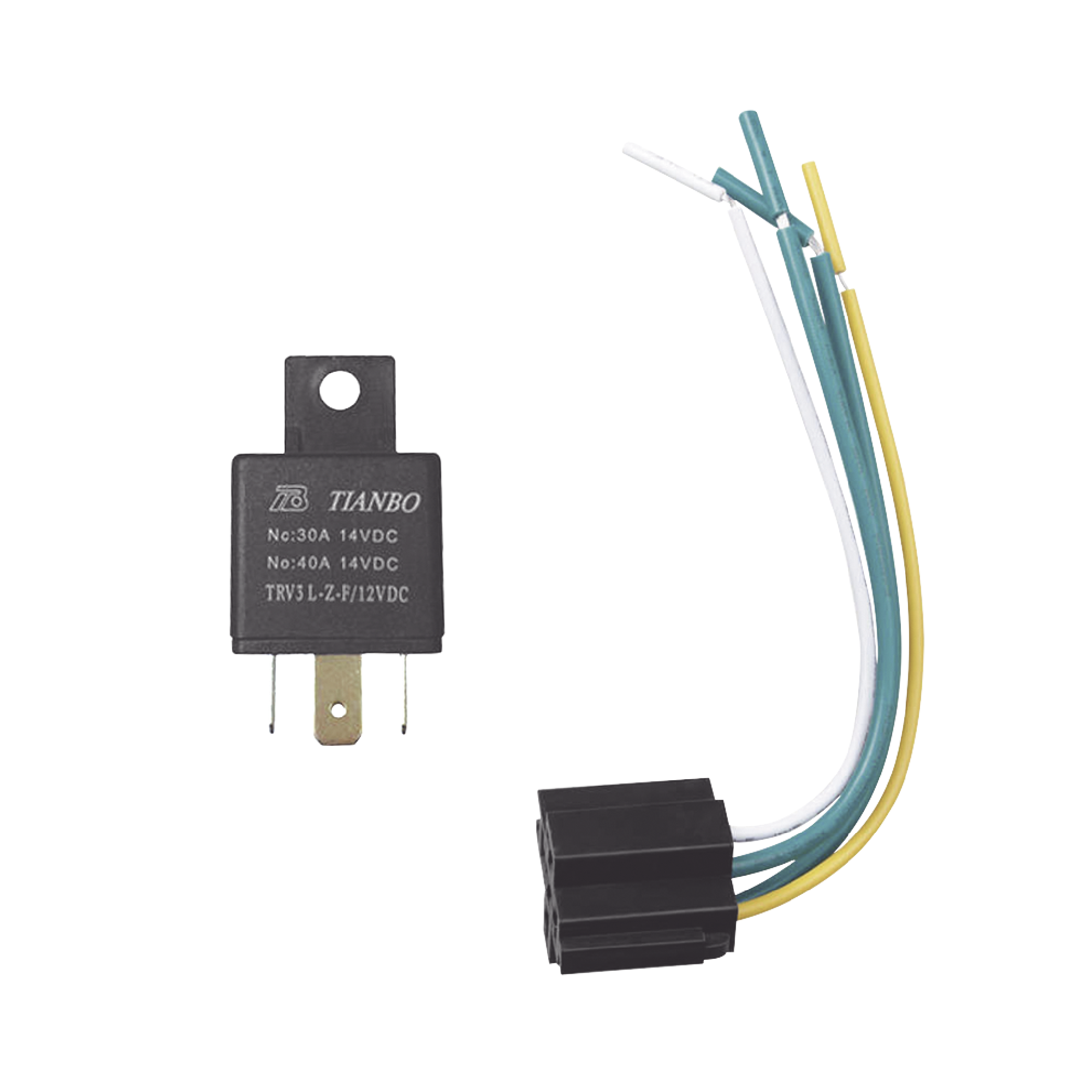 Relevador de 5 pines automotriz de 12 volts