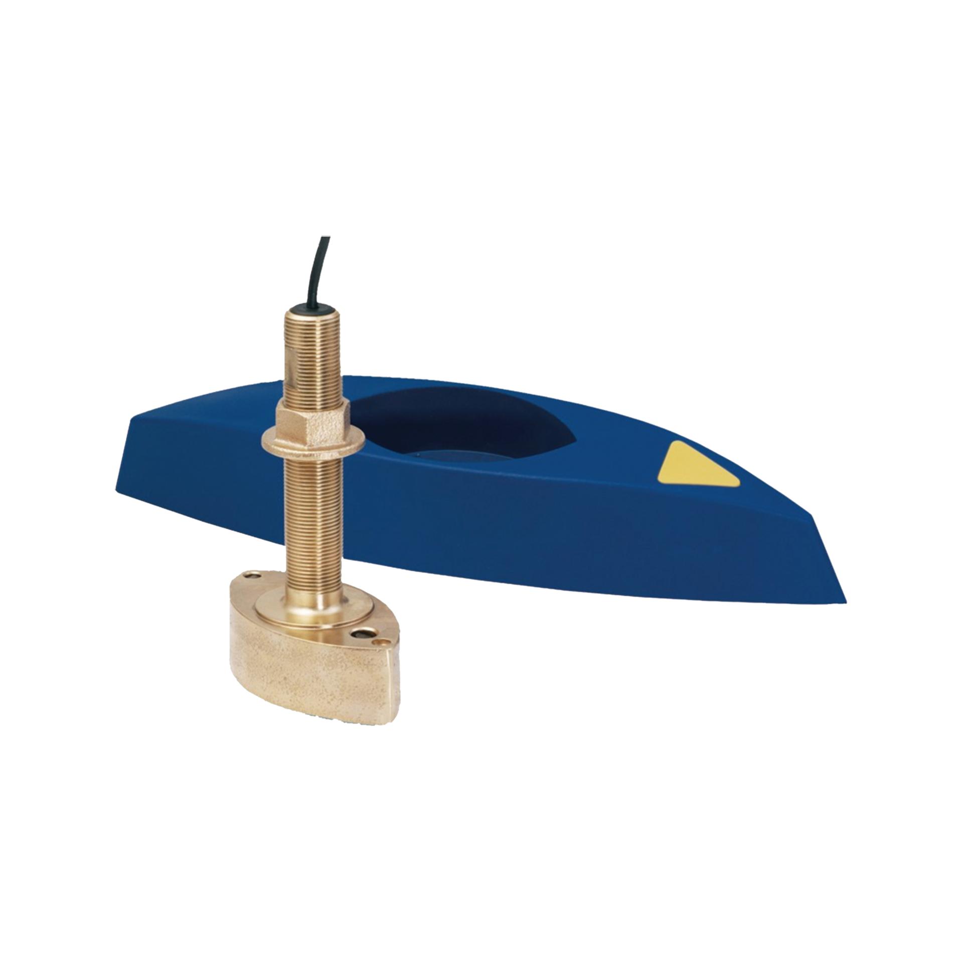 Transductor B45 / Bronce / Montaje Thru-Hull / DiseÃ±o Compacto / Deflector de Agua Aerada / Retornos de Eco SÃ³lidos