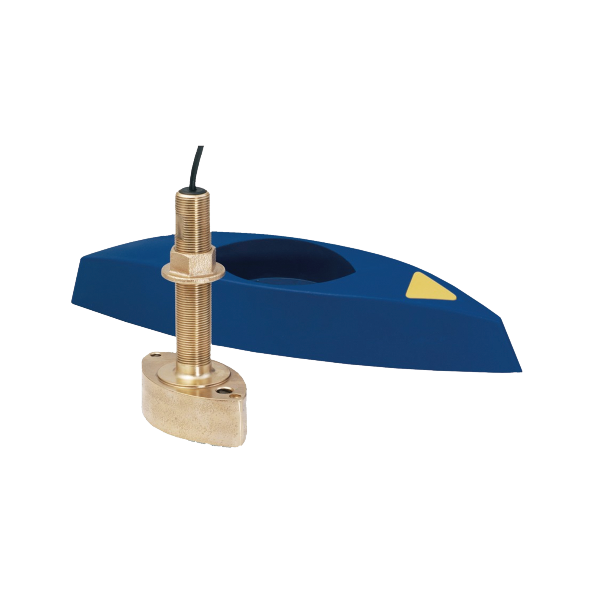 Transductor B45 / Bronce / Montaje Thru-Hull / DiseÃ±o Compacto / Deflector de Agua Aerada / Retornos de Eco SÃ³lidos