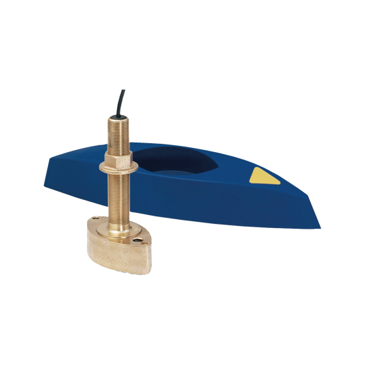 Transductor B45 / Bronce / Montaje Thru-Hull / DiseÃ±o Compacto / Deflector de Agua Aerada / Retornos de Eco SÃ³lidos