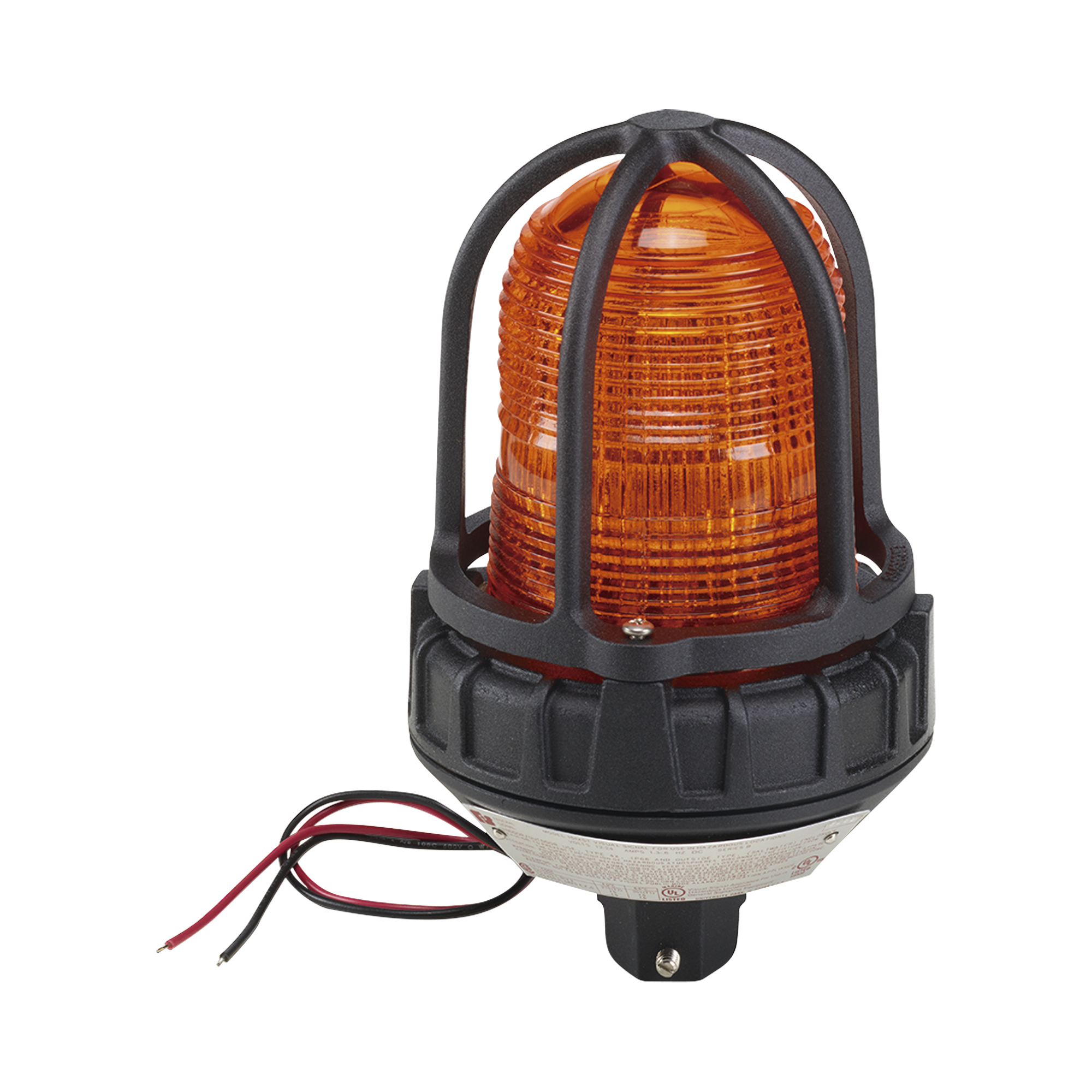 Luz estroboscÃ³pica para ubicaciÃ³nes peligrosas,  montaje tipo tubo, 12-24 VCD, color Ãmbar