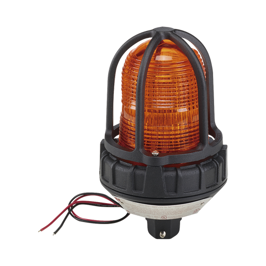 Luz estroboscÃ³pica para ubicaciÃ³nes peligrosas,  montaje tipo tubo, 12-24 VCD, color Ãmbar