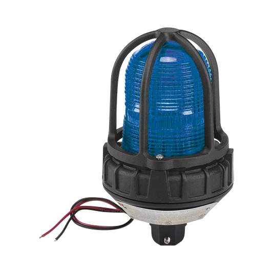 Luz estroboscÃ³pica para ubicaciÃ³nes peligrosas,  montaje tipo tubo, 12-24 VCD, color Azul