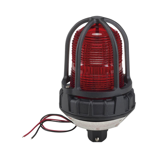 Luz estroboscÃ³pica para ubicaciÃ³nes peligrosas,  montaje tipo tubo, 12-24 VCD, color Rojo