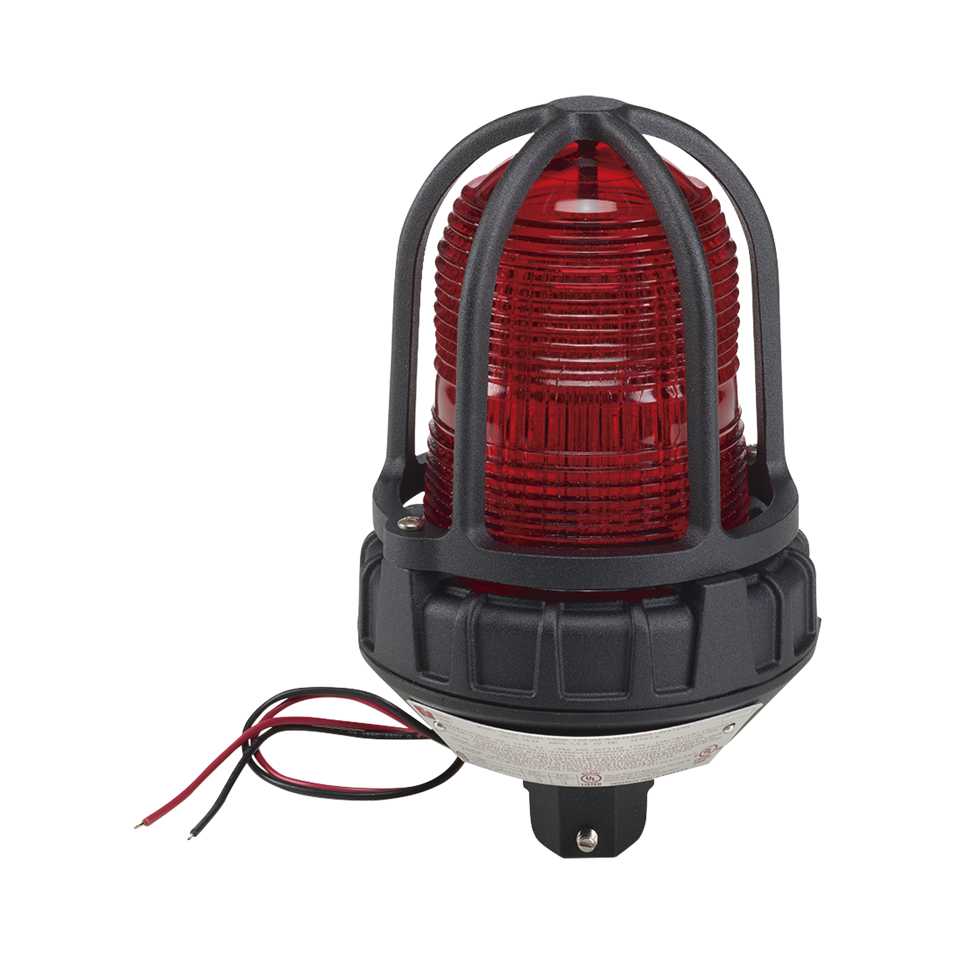 Luz de advertencia LED para ubicaciones peligrosas, montaje tipo tubo, 24 VCD, color Rojo