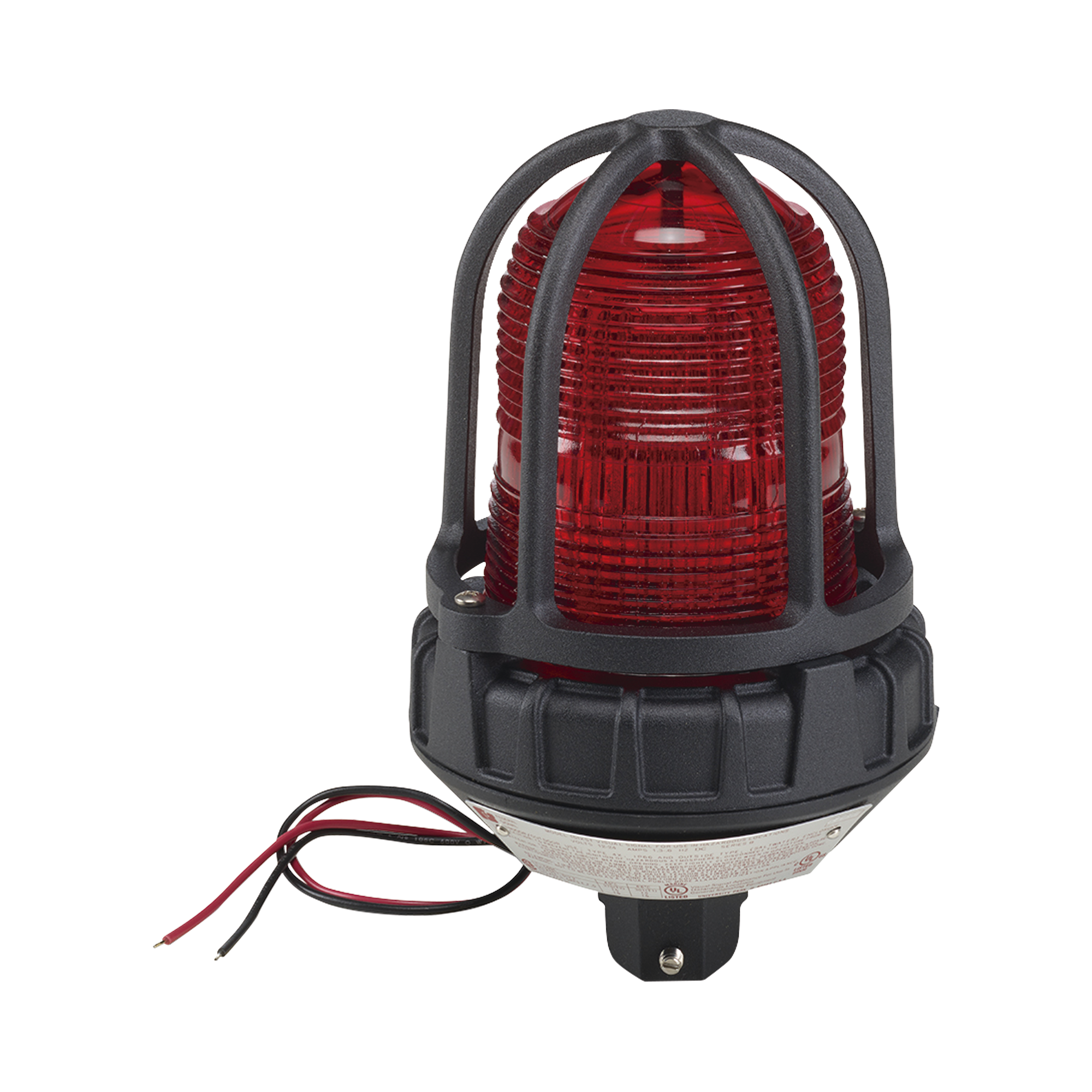 Luz de advertencia LED para ubicaciones peligrosas, montaje tipo tubo, 24 VCD, color Rojo