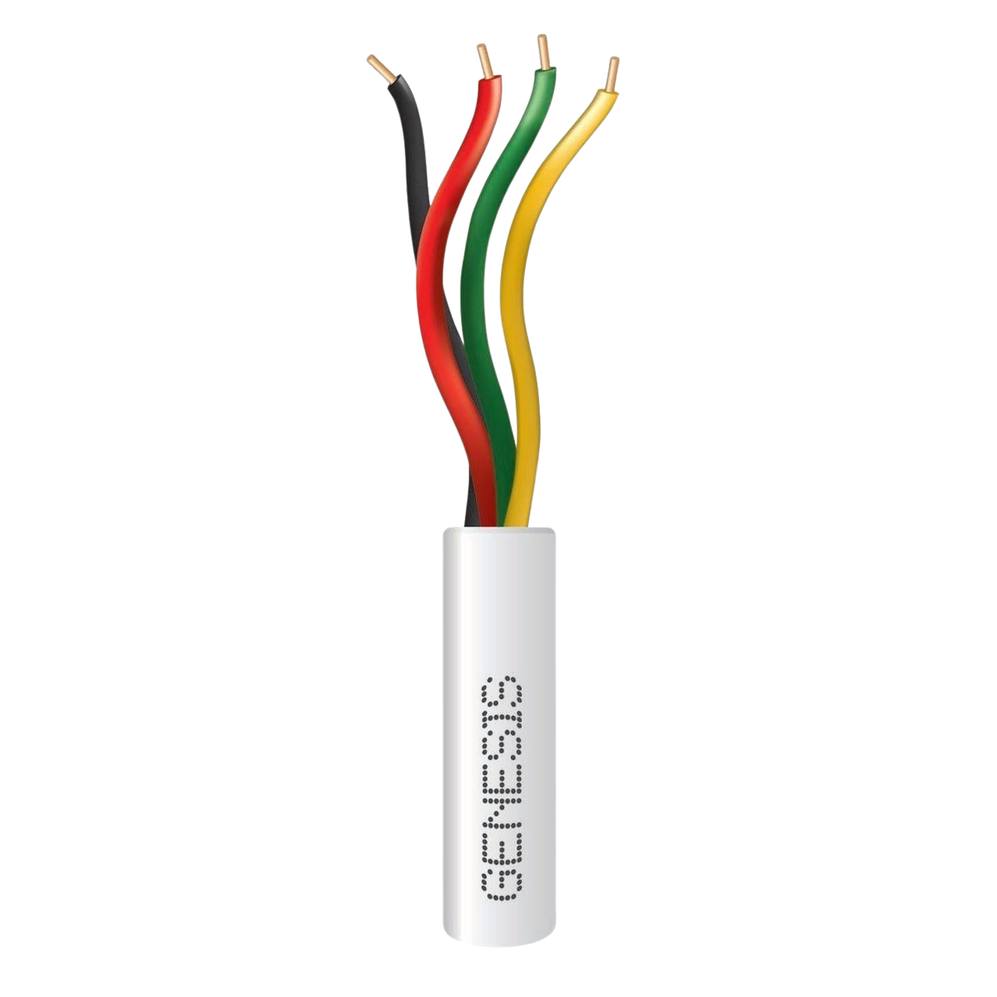 Bobina de 305 Metros / Alambre de Cobre / 4 x 22 AWG / Riser / Color Blanco / Para Aplicaciones de Alarmas de IntrusiÃ³n / Sistemas de AutomatizaciÃ³n.