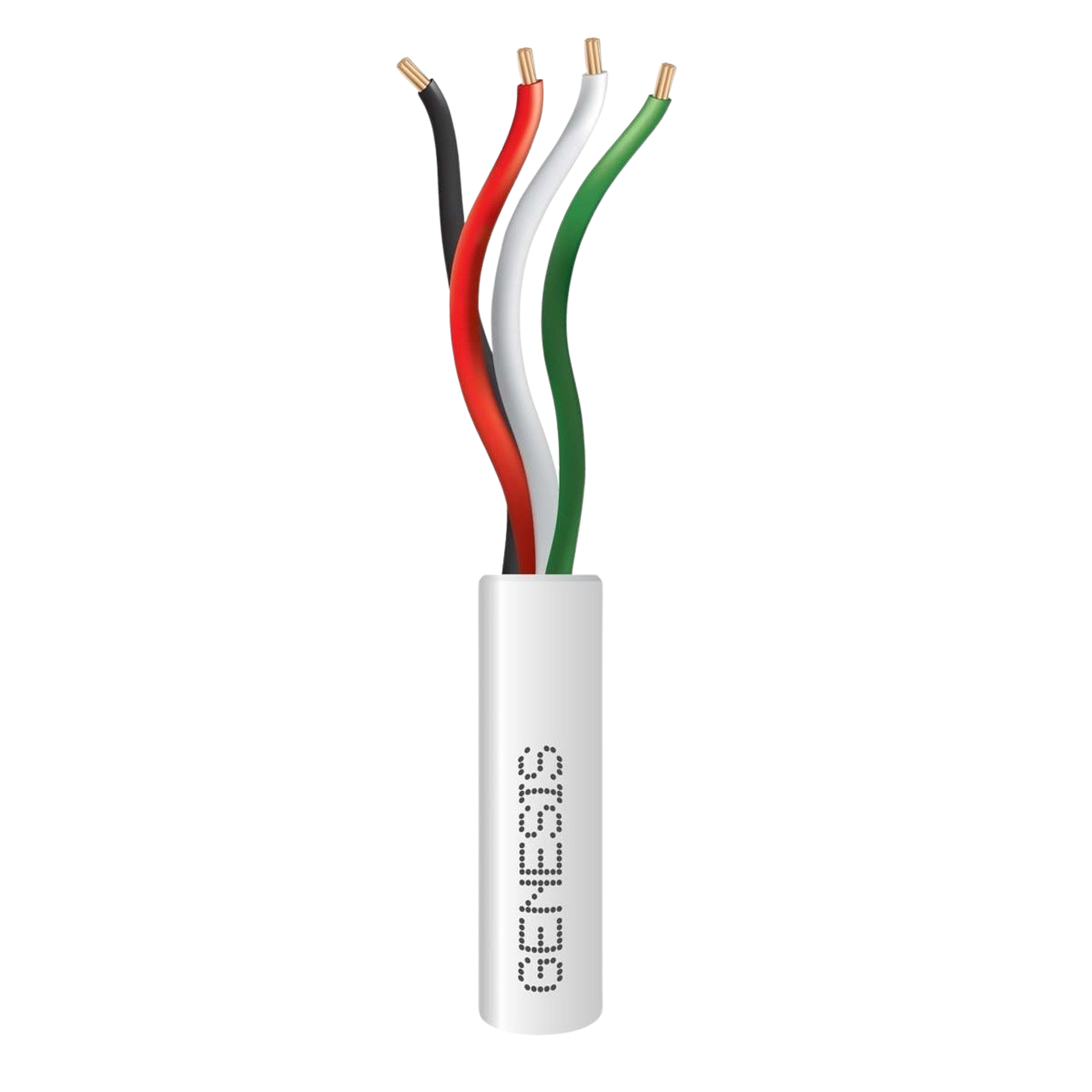 Bobina de 305 Metros /  Cable de Cobre / 4 x 22 AWG / Riser / Color Blanco / Para Aplicaciones de Alarmas de IntrusiÃ³n y AutomatizaciÃ³n