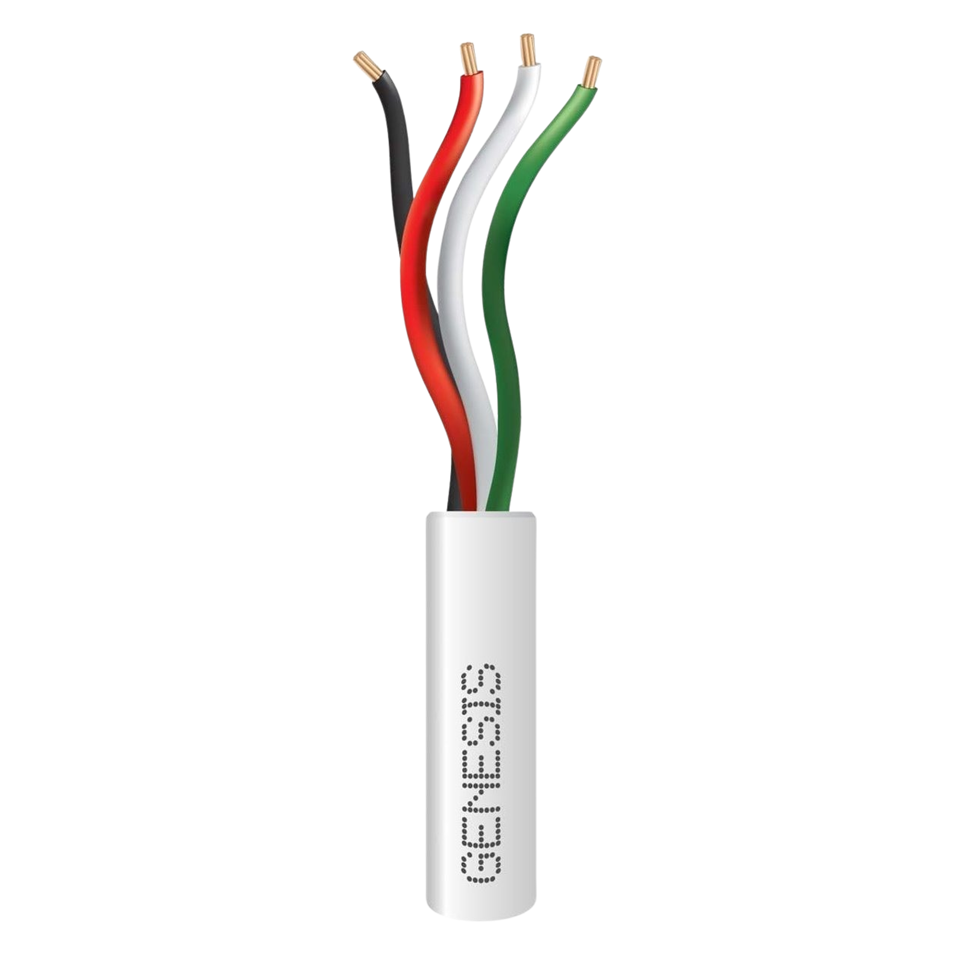 Bobina de 305 Metros /  Cable de Cobre / 4 x 22 AWG / Riser / Color Blanco / Para Aplicaciones de Alarmas de IntrusiÃ³n y AutomatizaciÃ³n