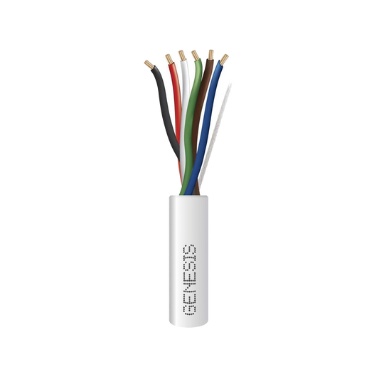 Bobina de 305 Metros / Cable de Cobre / 6 x 22 AWG / Riser / Tipo CMR-CL3R / Para Aplicaciones de Control de Acceso / Alarmas de IntrusiÃ³n / AutomatizaciÃ³n / Interfonos y TV Porteros