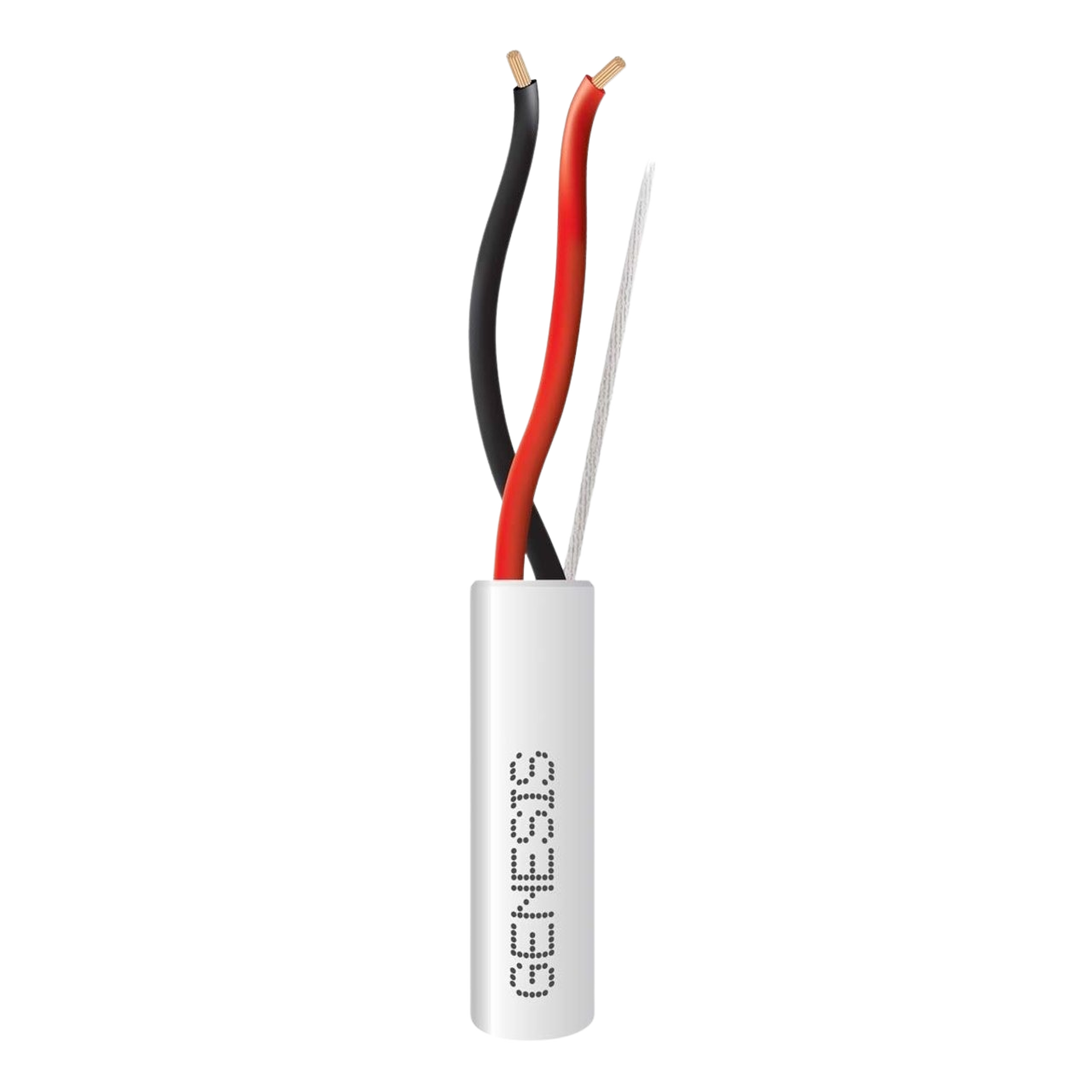 Bobina de 152 Metros de Cable / 2 x 18 AWG / Riser / Color Blanco / Para Aplicaciones en Alarmas de IntrusiÃ³n, Control de Acceso, AutomatizaciÃ³n, Interfonos, TV Porteros, Audio y Voceo