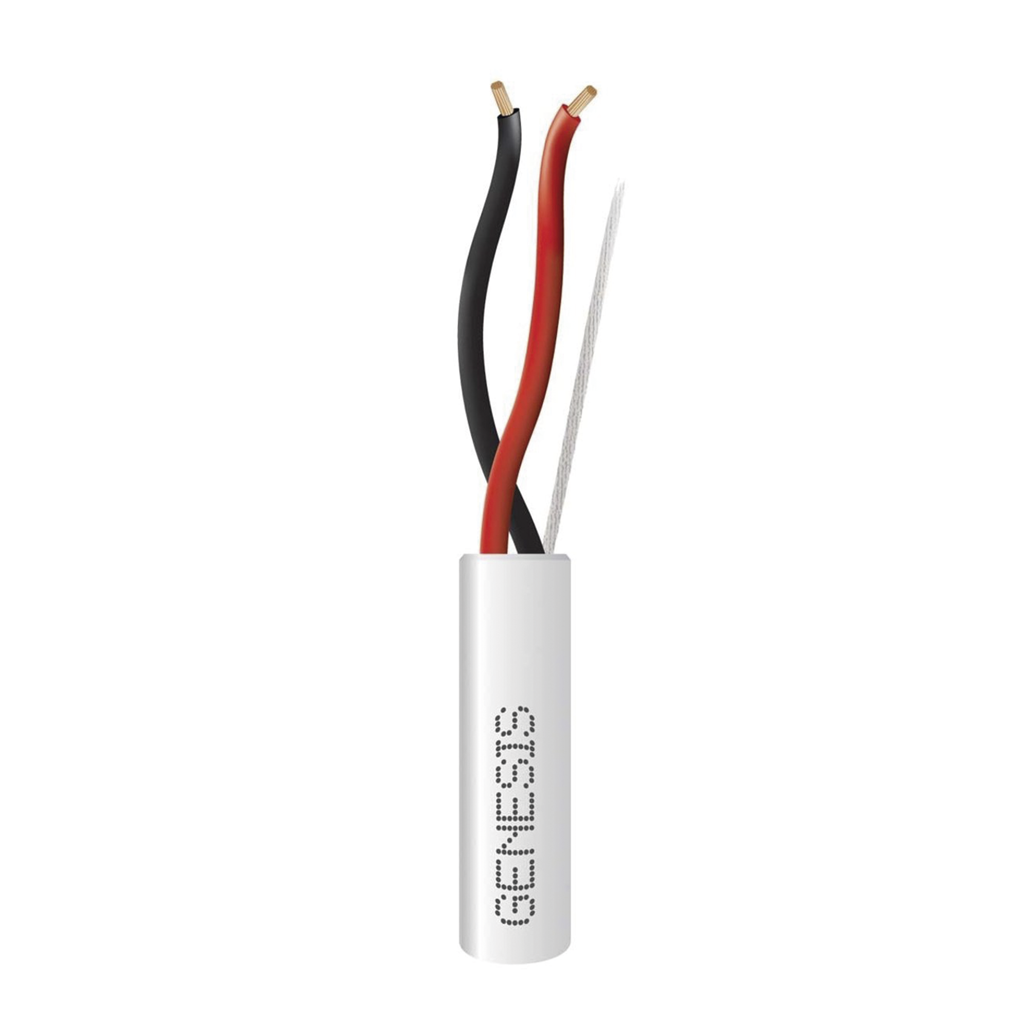 Bobina de 305 Metros de Cable / 2 x 16 AWG / Riser / Tipo CMR-CL3R / Color Blanco / Para Aplicaciones de Alarmas de IntrusiÃ³n, Control de Acceso, AutomatizaciÃ³n, Interfonos y Tv Porteros