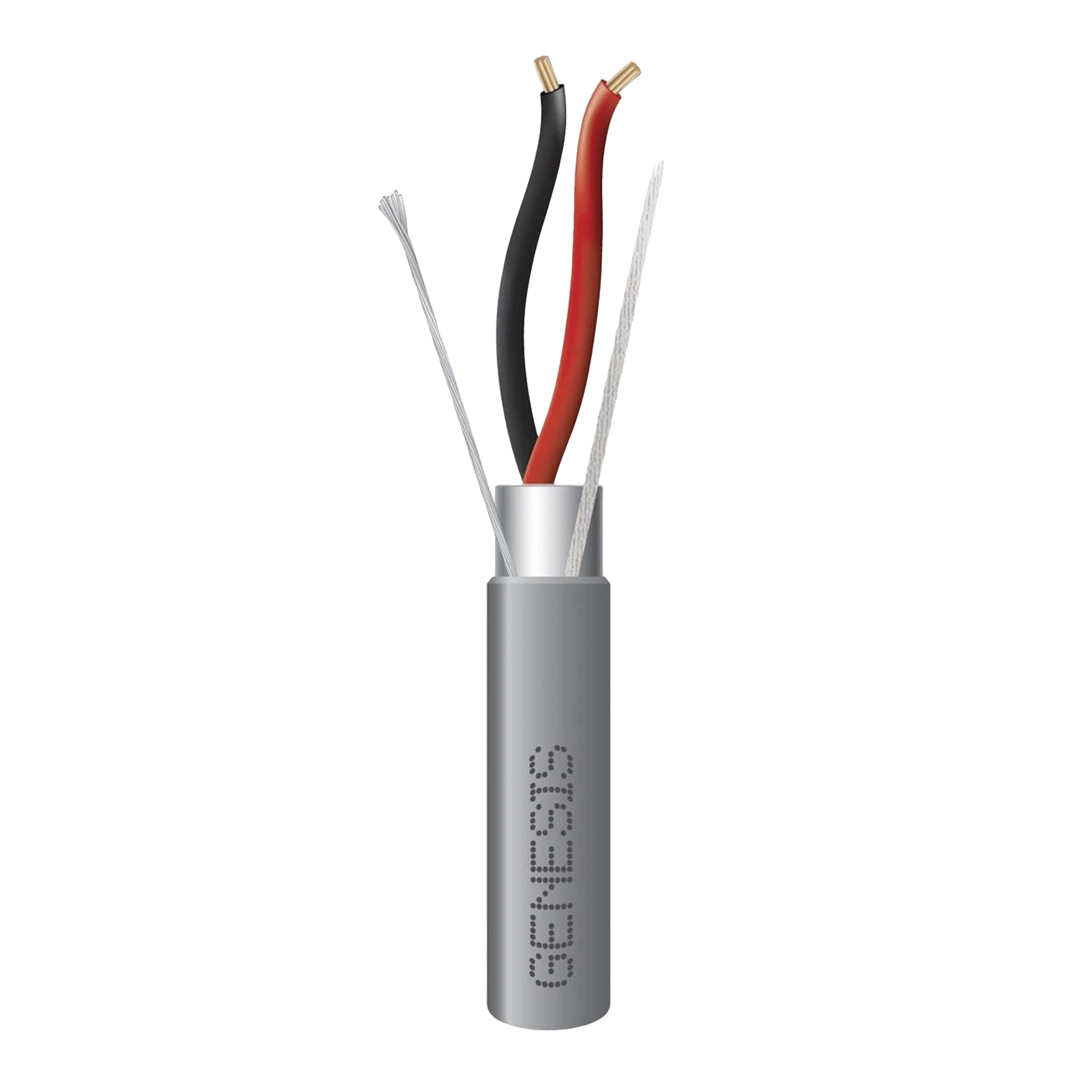 Bobina de 305 Metros / Cable 2 x 18 AWG / Color Gris / Blindado / Riser / Aplicaciones de Audio Control de Acceso y AutomatizaciÃ³n