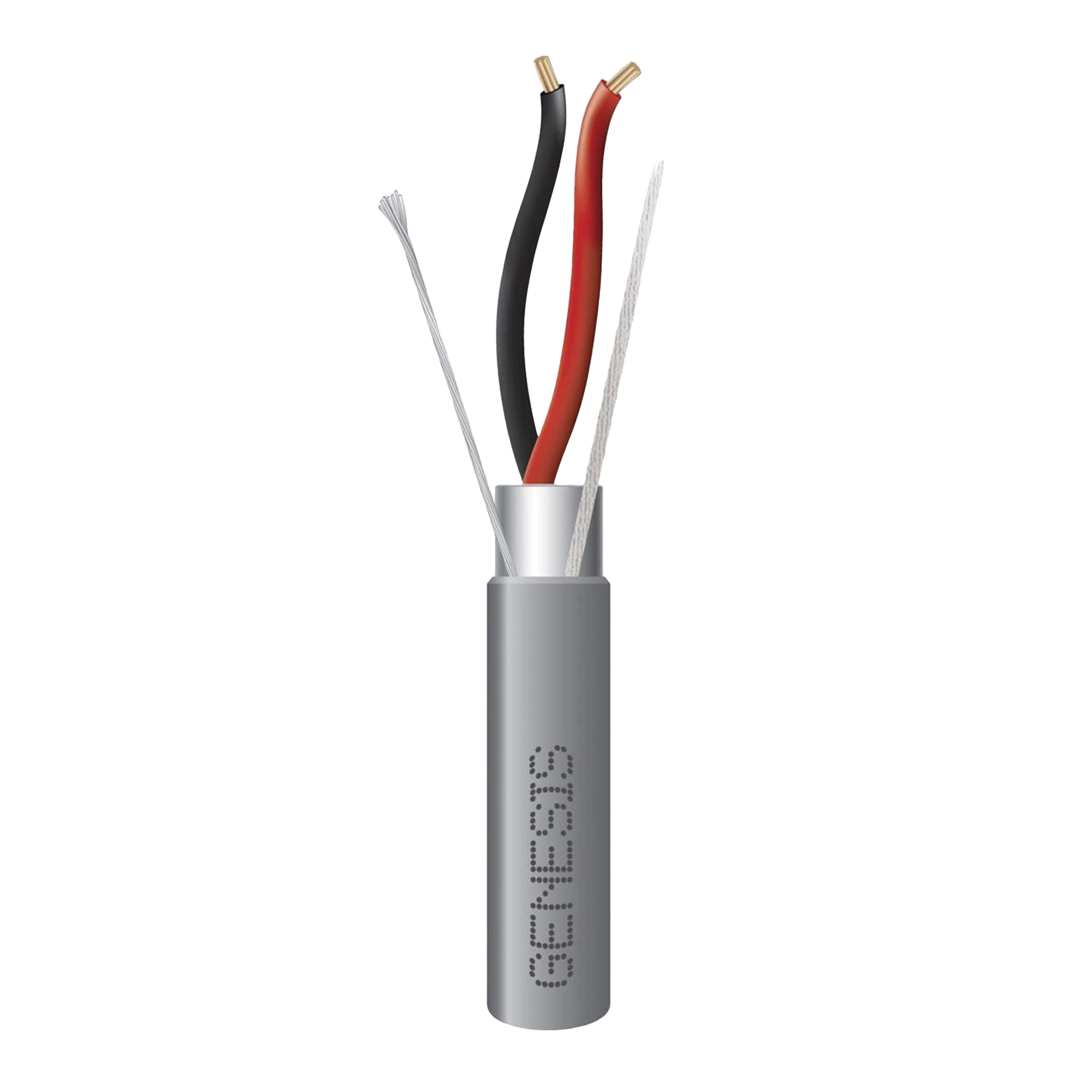 Bobina de 305 Metros / Cable 2 x 18 AWG / Color Gris / Blindado / Riser / Aplicaciones de Audio Control de Acceso y AutomatizaciÃ³n