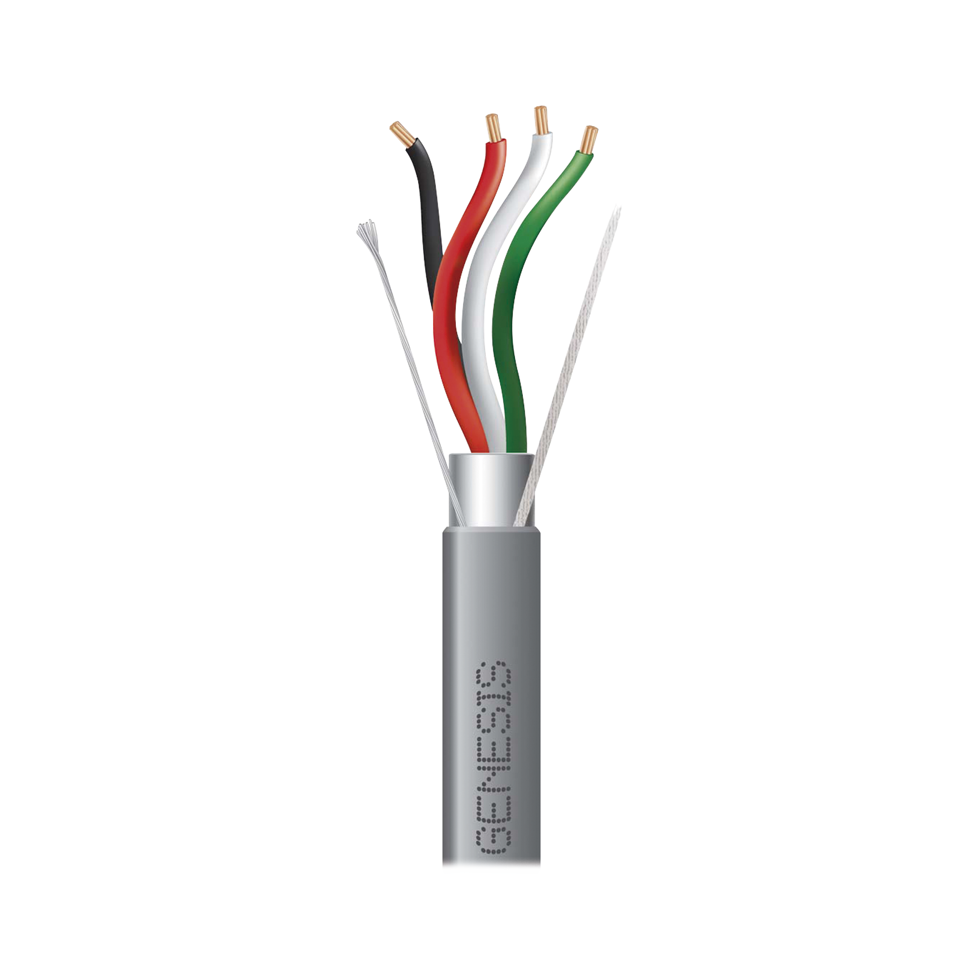 Carrete de 305 Metros / Cable 4 x 18 AWG / Color Gris / Blindado / Riser / Aplicaciones de Audio Control de Acceso y AutomatizaciÃ³n