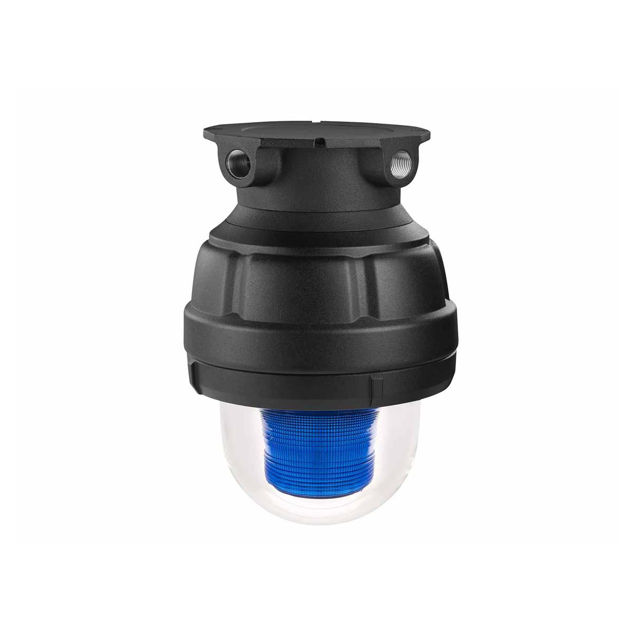 Luz de advertencia LED a prueba de explosiÃ³n adecuado para su uso en Clase I, Div. I, Grupos C y D; Clase I, Div. 2, Grupos A, B, C y D; Clase II, Div. 1, Grupos E, F y G; Clase III, color Azul, 24 VCD