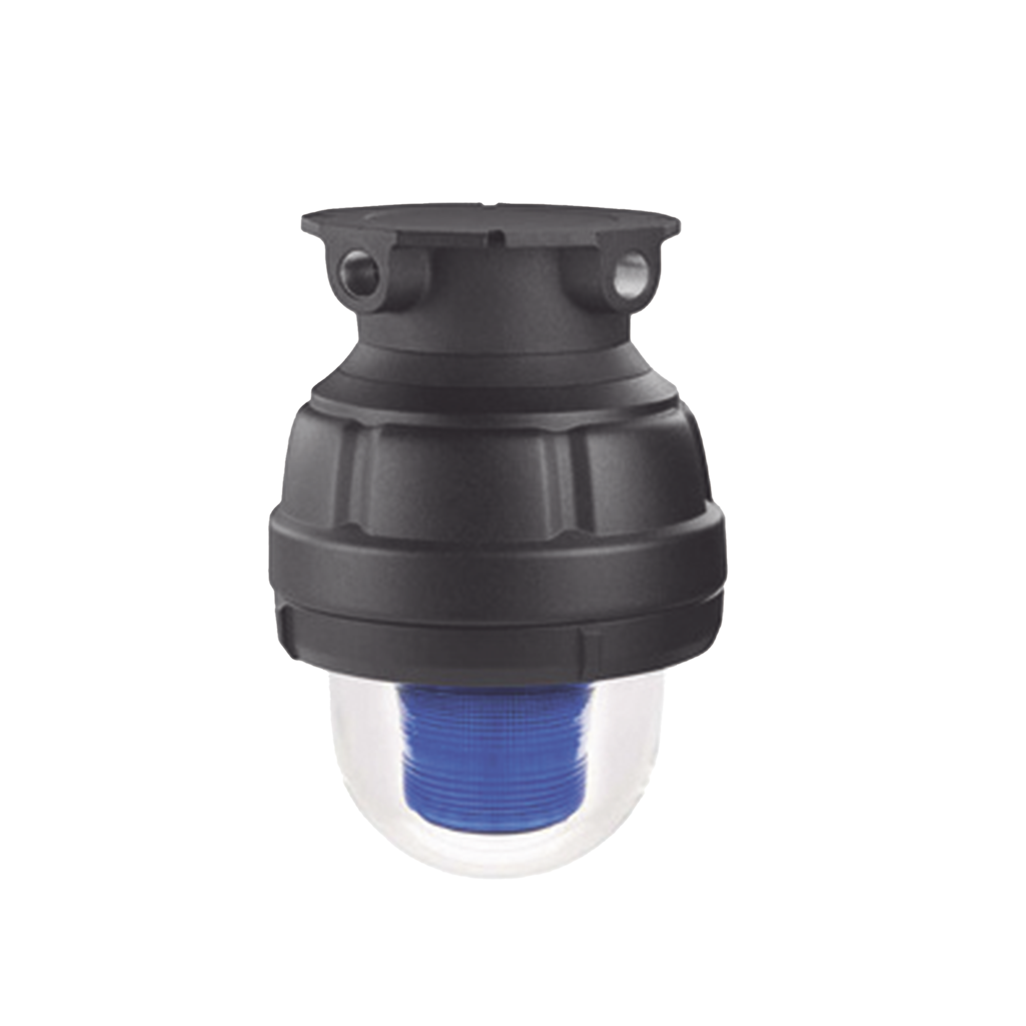 Luz de advertencia LED a prueba de explosiÃ³n adecuado para su uso en Clase I, Div. I, Grupos C y D; Clase I, Div. 2, Grupos A, B, C y D; Clase II, Div. 1, Grupos E, F y G; Clase III, color Azul, 24 VCD