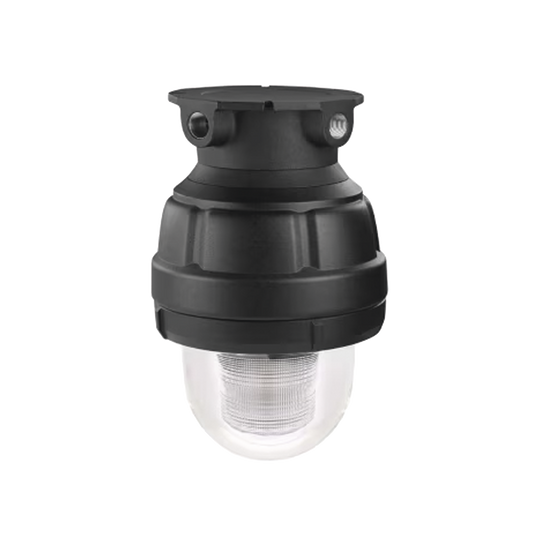 Luz de advertencia LED a prueba de explosiÃ³n adecuado para su uso en Clase I, Div. I, Grupos C y D; Clase I, Div. 2, Grupos A, B, C y D; Clase II, Div. 1, Grupos E, F y G; Clase III, color Claro, 24 VCD