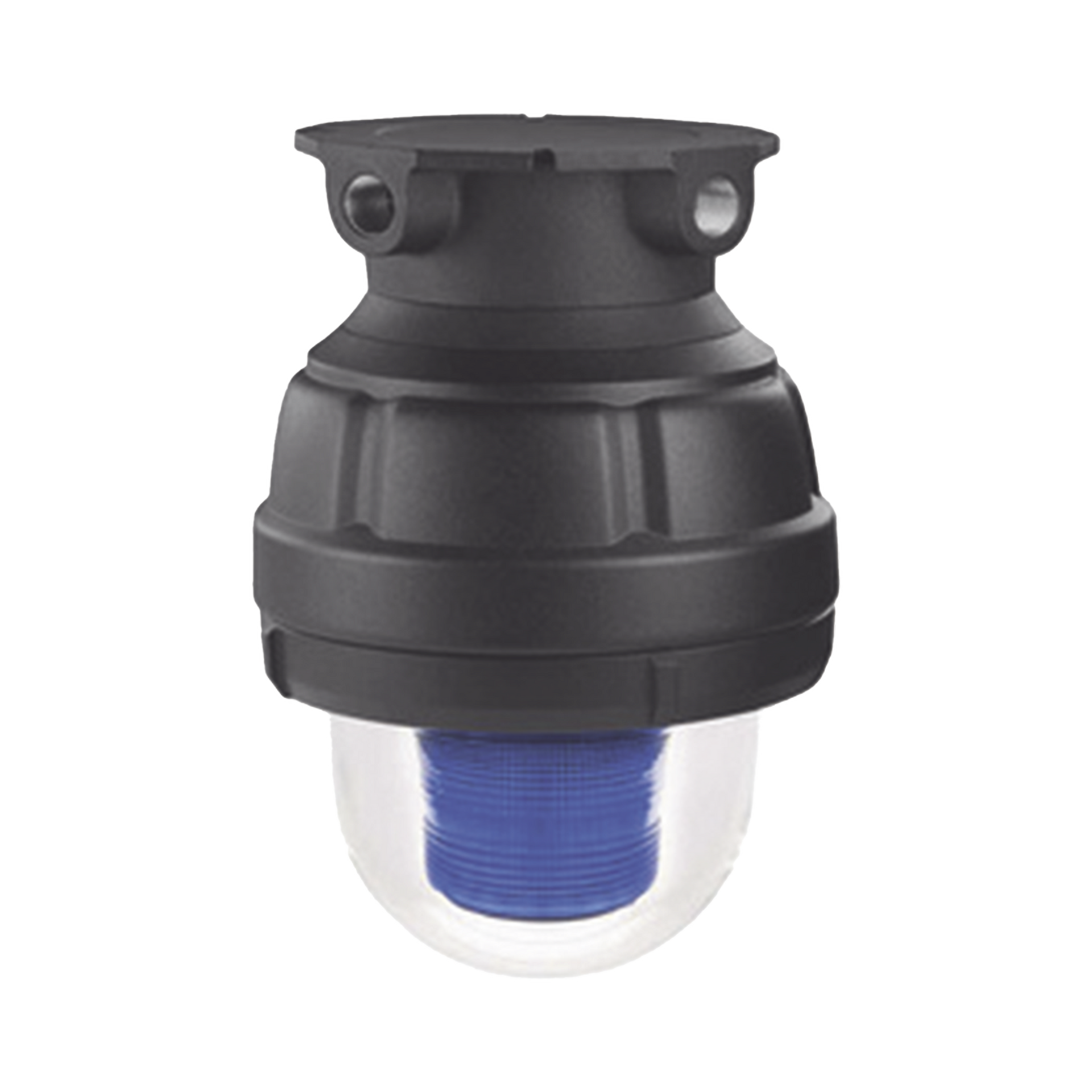 Luz LED, a prueba de explosiones, UL y cUL para Clase I, DivisiÃ³n 1, Grupo C y D; Clase I, DivisiÃ³n 2, Grupos A y B; Clase II, DivisiÃ³n 1, Grupos E, F y G; Clase III, 120-240 VCA, Azul