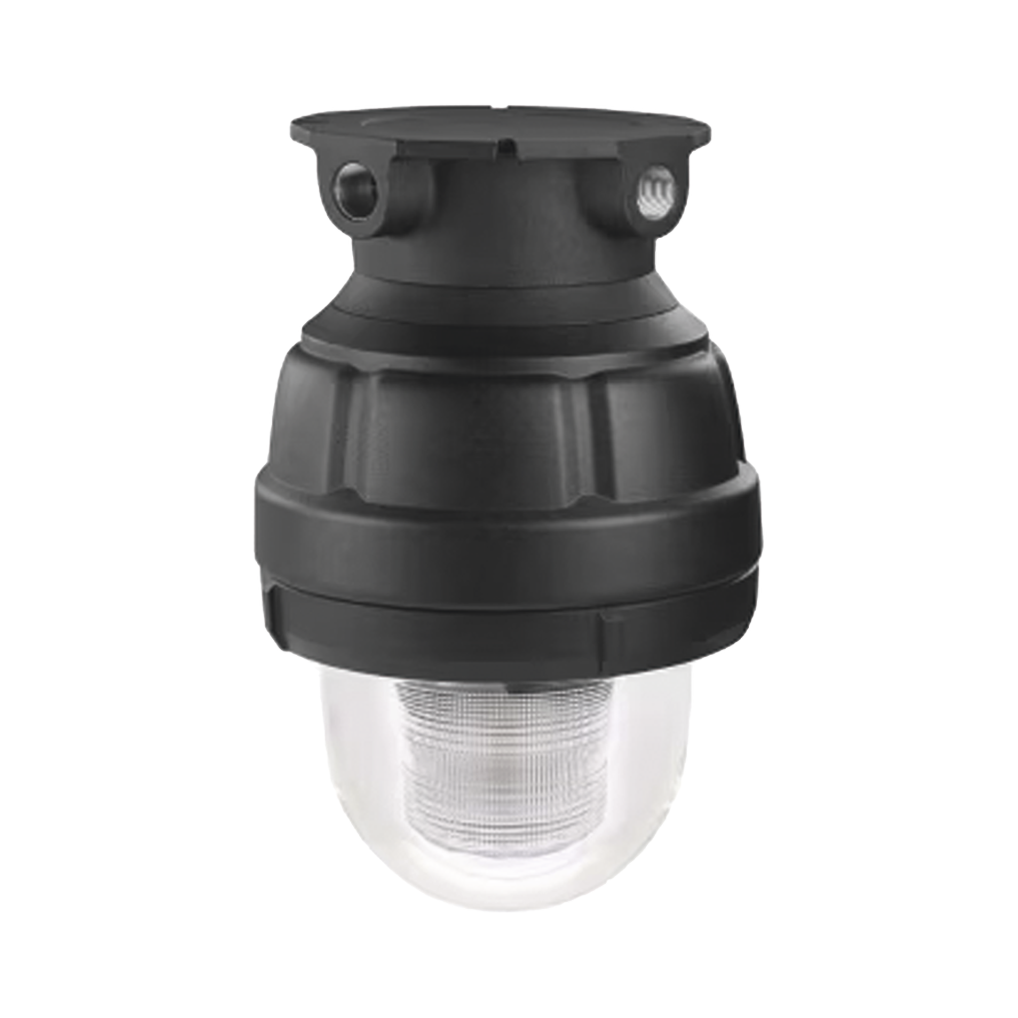 Luz LED, a prueba de explosiones, UL y cUL para Clase I, DivisiÃ³n 1, Grupo C y D; Clase I, DivisiÃ³n 2, Grupos A y B; Clase II, DivisiÃ³n 1, Grupos E, F y G; Clase III, 120-240 VCA, Claro