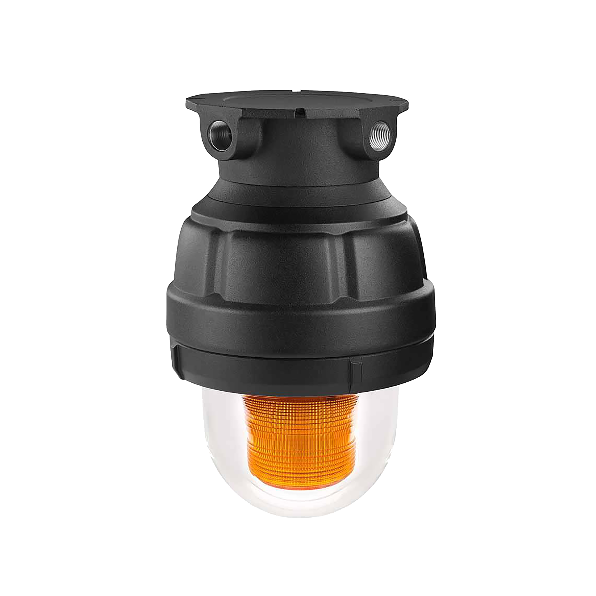 Luz estroboscopica a prueba de explosiones UL y cUL para Clase I, DivisiÃ³n 1, Grupo C y D; Clase I, DivisiÃ³n 2, Grupos A y B; Clase II, DivisiÃ³n 1, Grupos E, F y G; Clase III  , 24 Vcd, color Ãmbar, montaje no incluido