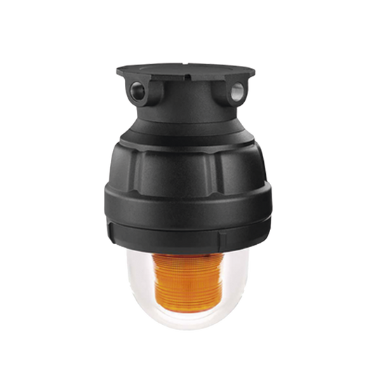 Luz de Advertencia LED color Ãmbar a prueba de explosiÃ³n para uso en Clase I, Div. I, Grupos C y D; Clase I, Div. 2, Grupos A, B, C y D; Clase II, Div. 1, Grupos E, F y G; Clase III, no incluye Montaje
