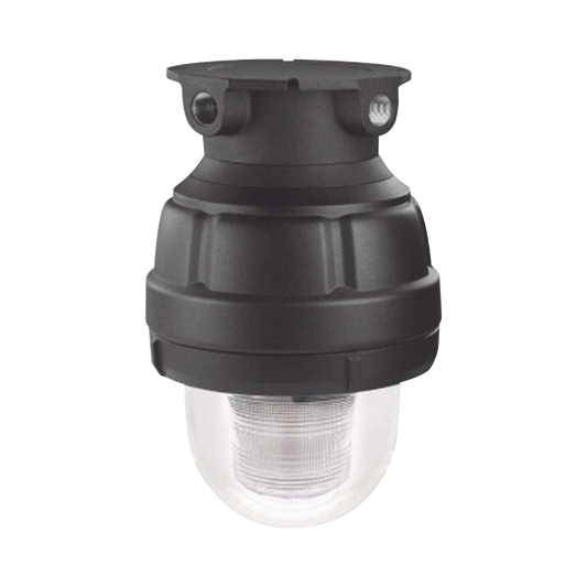 Luz estroboscÃ³pica a prueba de explosiones UL y cUL para Clase I, DivisiÃ³n 1, Grupo C y D; Clase I, DivisiÃ³n 2, Grupos A y B; Clase II, DivisiÃ³n 1, Grupos E, F y G; Clase III, 24 VCD, Color Claro, montaje no incluido