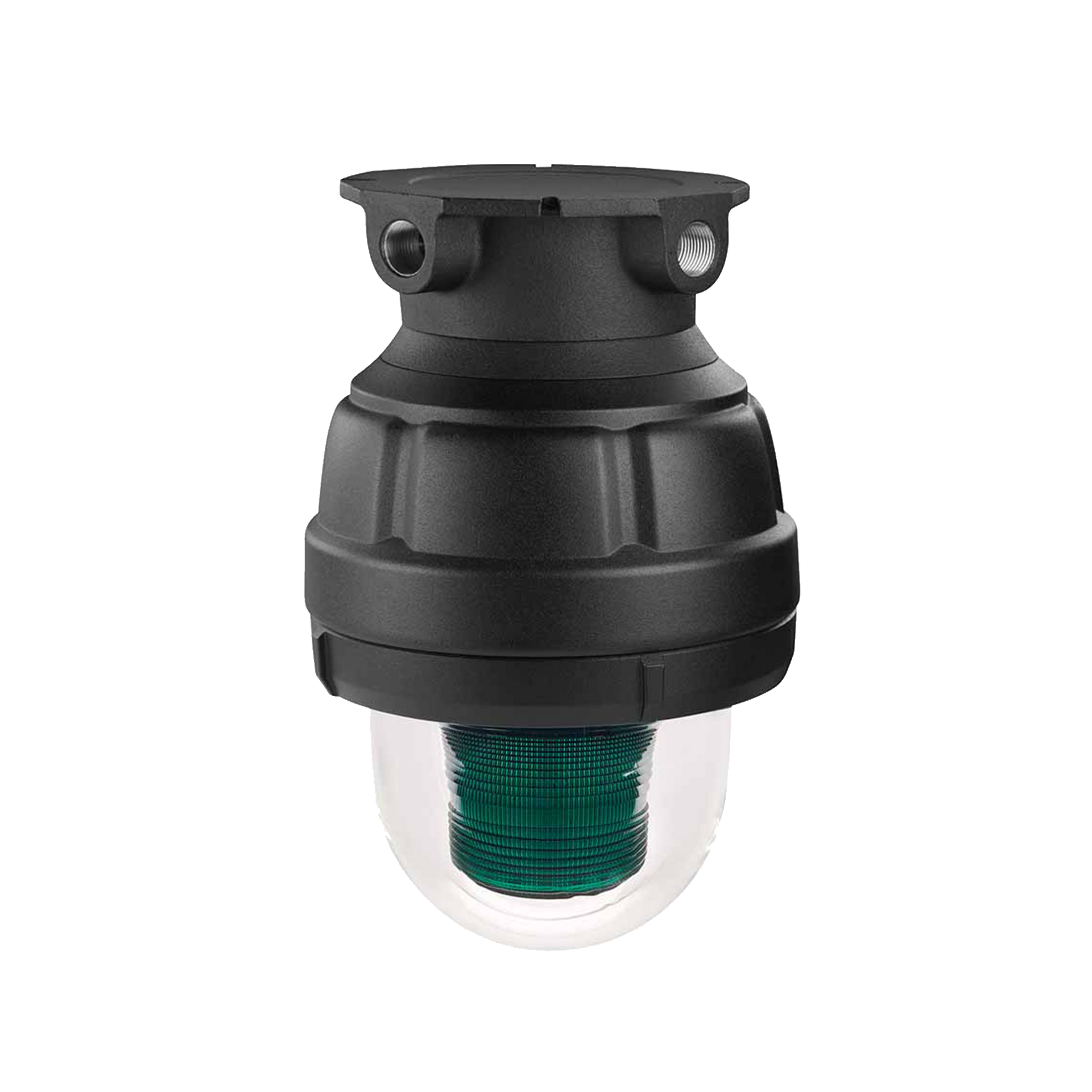 Luz estroboscÃ³pica a prueba de explosiones UL y cUL para Clase I, DivisiÃ³n 1, Grupo C y D; Clase I, DivisiÃ³n 2, Grupos A y B; Clase II, DivisiÃ³n 1, Grupos E, F y G; Clase III , 24 Vcd, color Verde, montaje no incluido