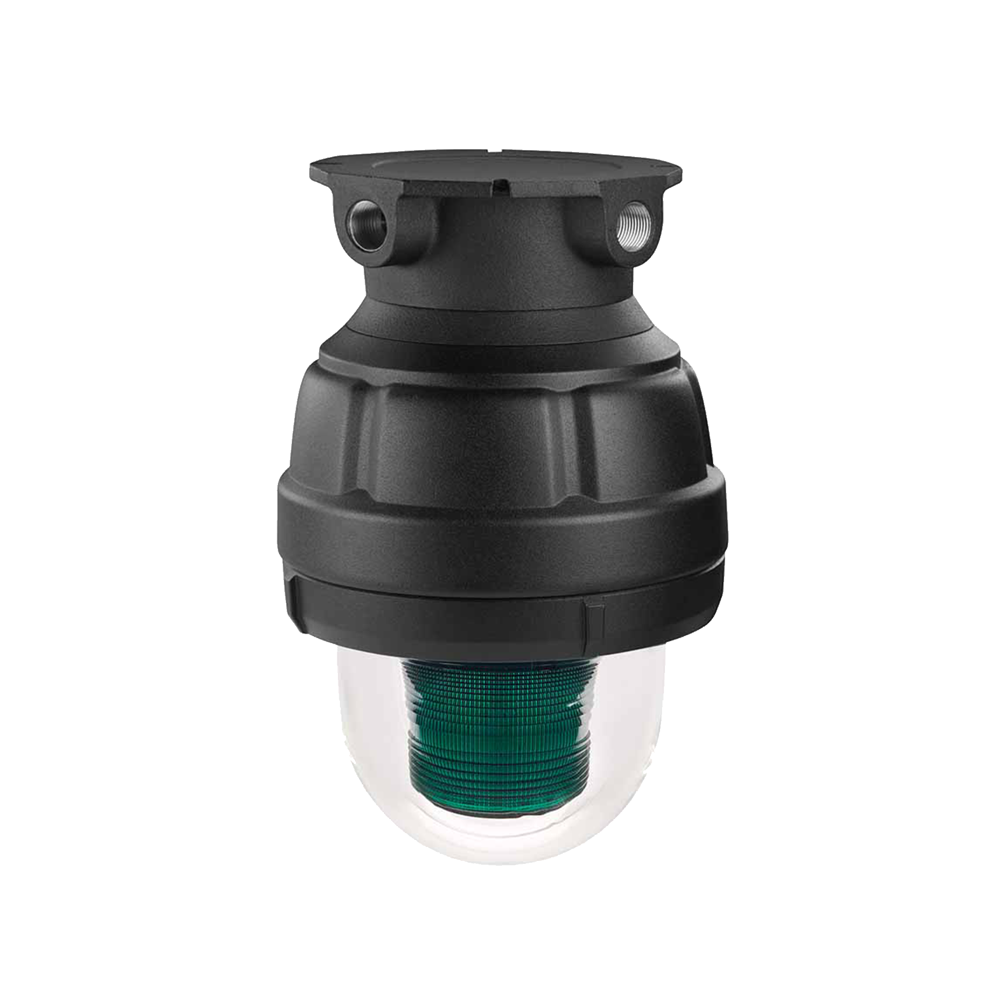 Luz estroboscÃ³pica a prueba de explosiones UL y cUL para Clase I, DivisiÃ³n 1, Grupo C y D; Clase I, DivisiÃ³n 2, Grupos A y B; Clase II, DivisiÃ³n 1, Grupos E, F y G; Clase III , 24 Vcd, color Verde, montaje no incluido