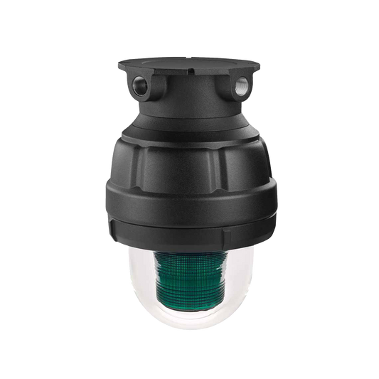 Luz estroboscÃ³pica a prueba de explosiones UL y cUL para Clase I, DivisiÃ³n 1, Grupo C y D; Clase I, DivisiÃ³n 2, Grupos A y B; Clase II, DivisiÃ³n 1, Grupos E, F y G; Clase III , 24 Vcd, color Verde, montaje no incluido