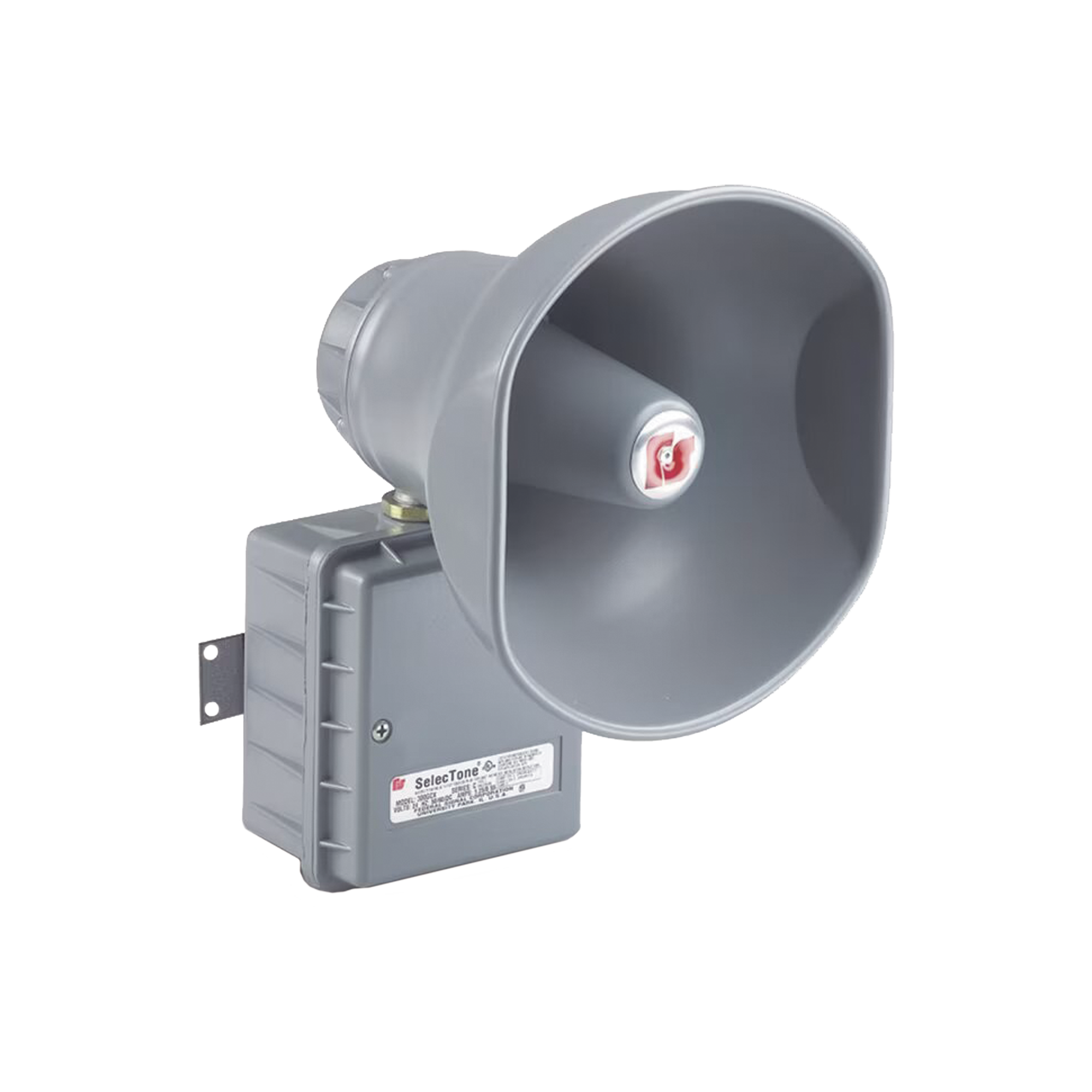 302GCX SelecToneÂ® 30W Altavoz amplificado para zonas peligrosas, Listado por UL y cUL para Clase I, DivisiÃ³n 2, Grupos A, B, C y D; Clase II, DivisiÃ³n 2, Grupos F y G; Clase III, DivisiÃ³n 2, Grupos F y G; Clase III, 240 VCA color