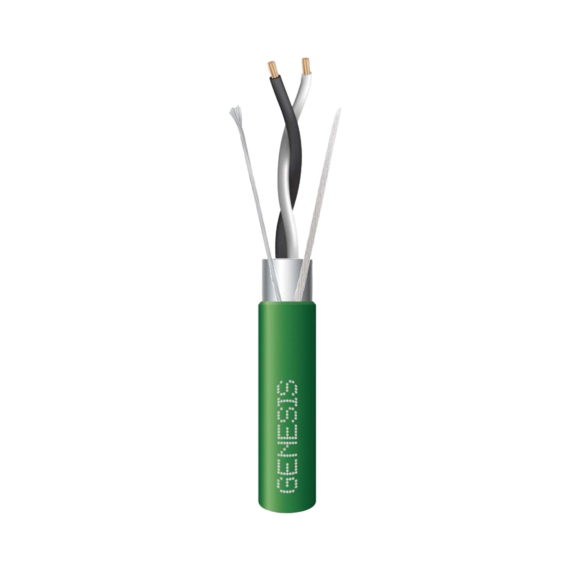 Bobina de 305 Metros / Cable 2 x 22 AWG / Color Verde / Blindado / Plenum / Trenzado para Aplicaciones de TransmisiÃ³n de Datos a Alta Velocidad para AutomatizaciÃ³n, EIA-485, BACnet y otros Sistemas de ComunicaciÃ³n