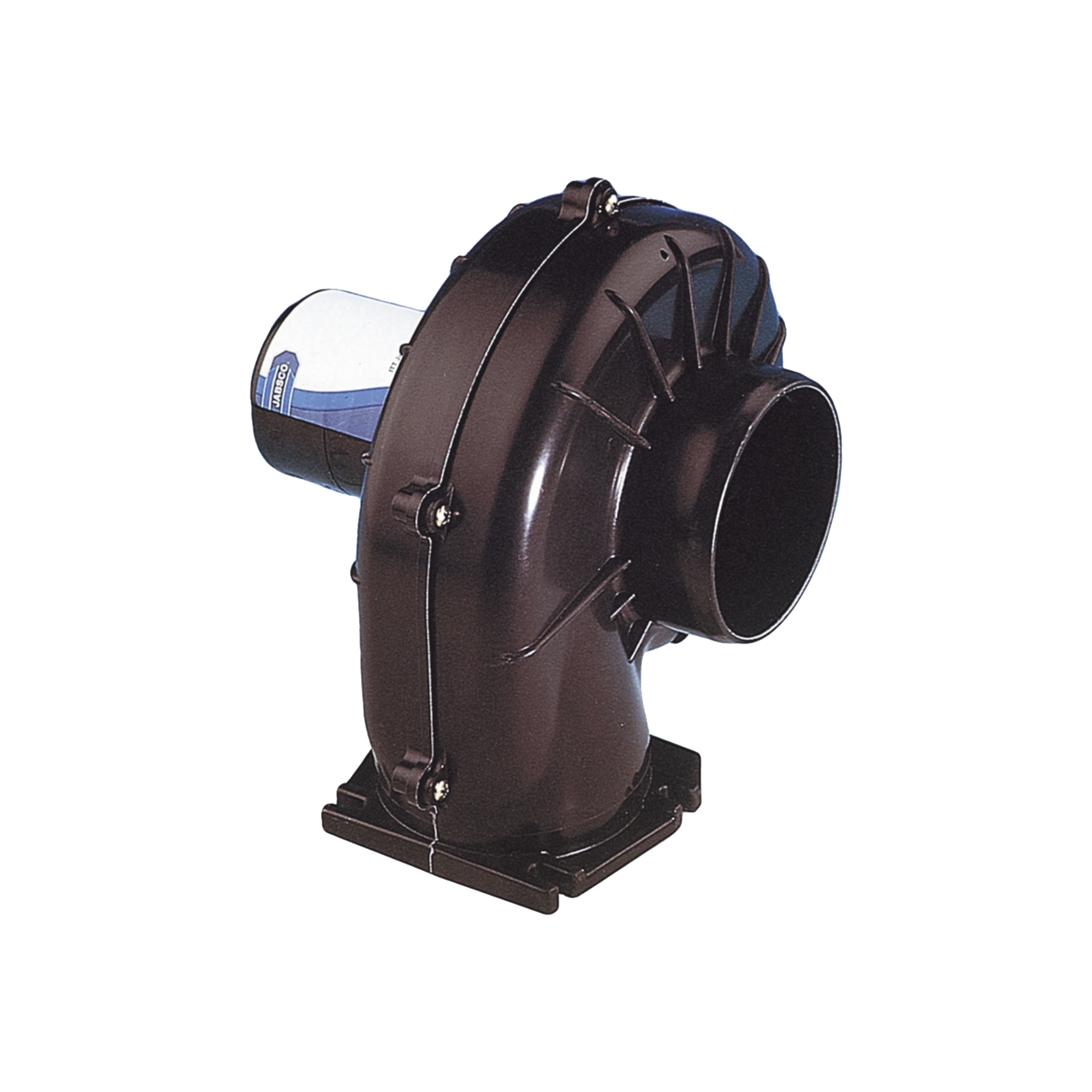 Soplador de ventilaciÃ³n marina de 3 pulgadas con montaje en brida, construido en plÃ¡stico reforzado