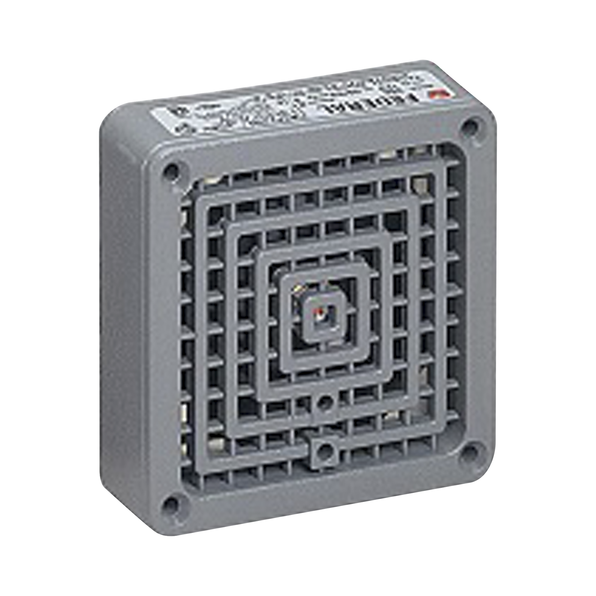 Bocina VibratoneÂ® 350 con placa de ajuste, listado UL y cUL, 120 Vca, color gris