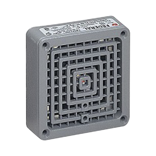 Bocina VibratoneÂ® 350 con placa de ajuste, listado UL y cUL, 120 Vca, color gris