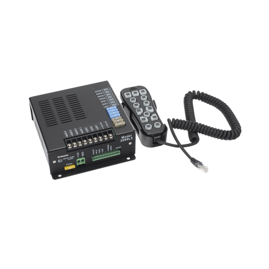 Sirena Vehicular H2 Covert â¢ de 200W de Potencia, Con Controlador Unimando de 14 Botones Para Control de Tonos, 7 Salidas Auxiliares y MicrÃ³fono