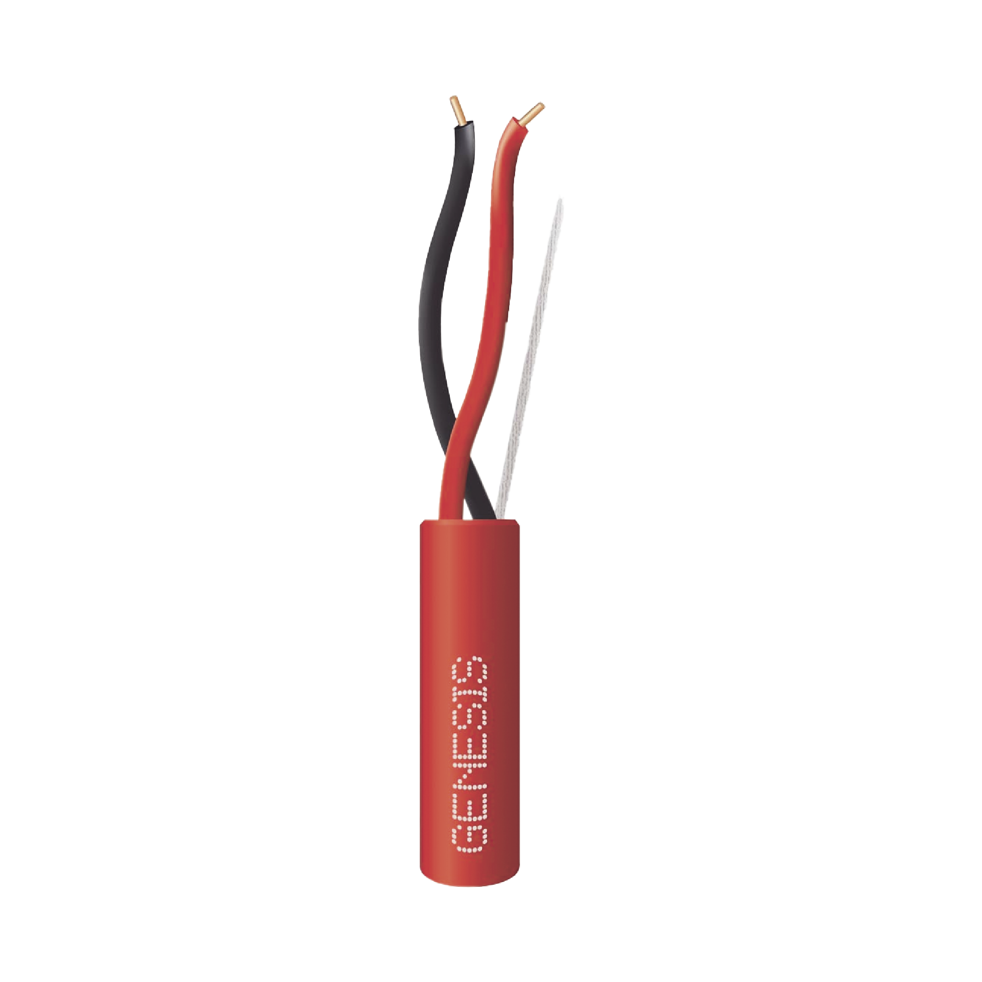 Bobina de 152 Metros de Alambre / 2 x 18 AWG / Riser / Resistente al Fuego / Color Rojo / Tipo FPLR- CL3R - C(UL) -FT4 / Para Sistemas Contra Incendio o Sistemas de EvacuaciÃ³n