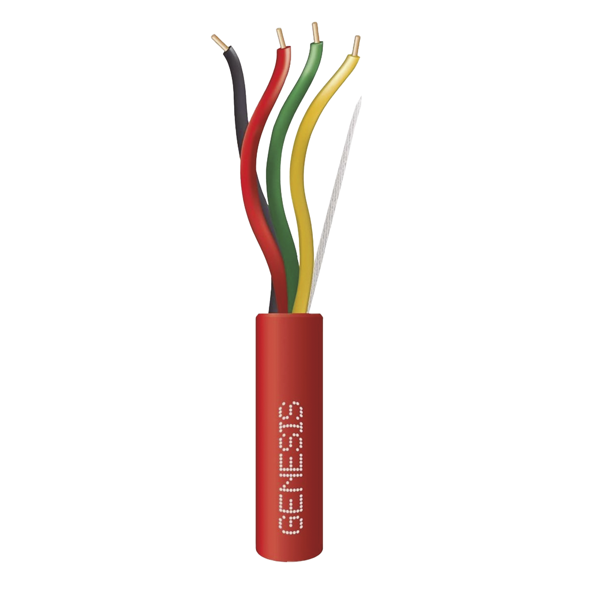 Carrete de Alambre 305 Metros / 4 x 16 AWG / Riser / Color Rojo / Tipo FPLR, CL3R, (UL) FT4 / Para Aplicaciones  en Sistemas de DetecciÃ³n de Incendio y Sistemas de EvacuaciÃ³n.