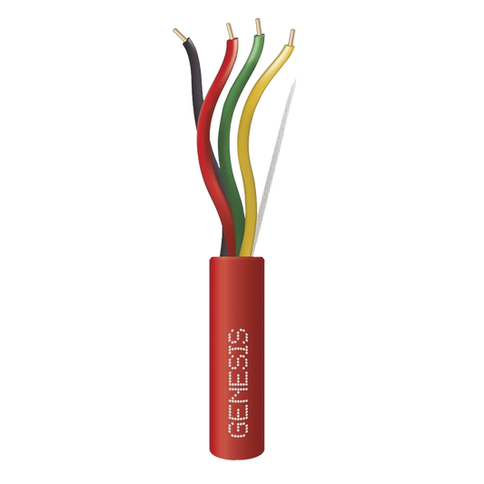 Carrete de Alambre 305 Metros / 4 x 16 AWG / Riser / Color Rojo / Tipo FPLR, CL3R, (UL) FT4 / Para Aplicaciones  en Sistemas de DetecciÃ³n de Incendio y Sistemas de EvacuaciÃ³n.