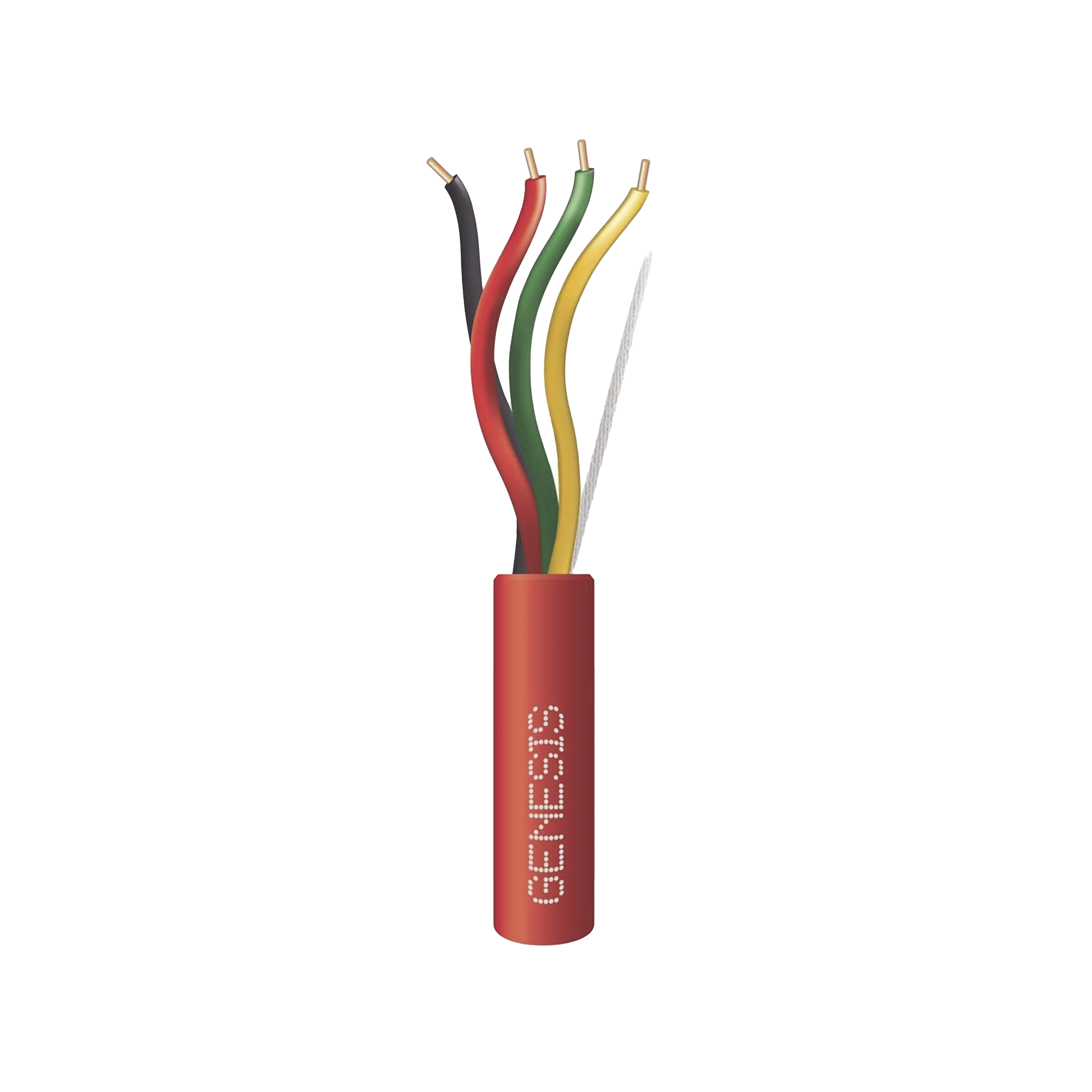 Carrete de 305 Metros de Alambre / 4 x 14 AWG / Riser / Tipo FPLR-CL3R / Resistente al Fuego / Color Rojo / Para Sistemas Contra Incendio o Sistemas de EvacuaciÃ³n