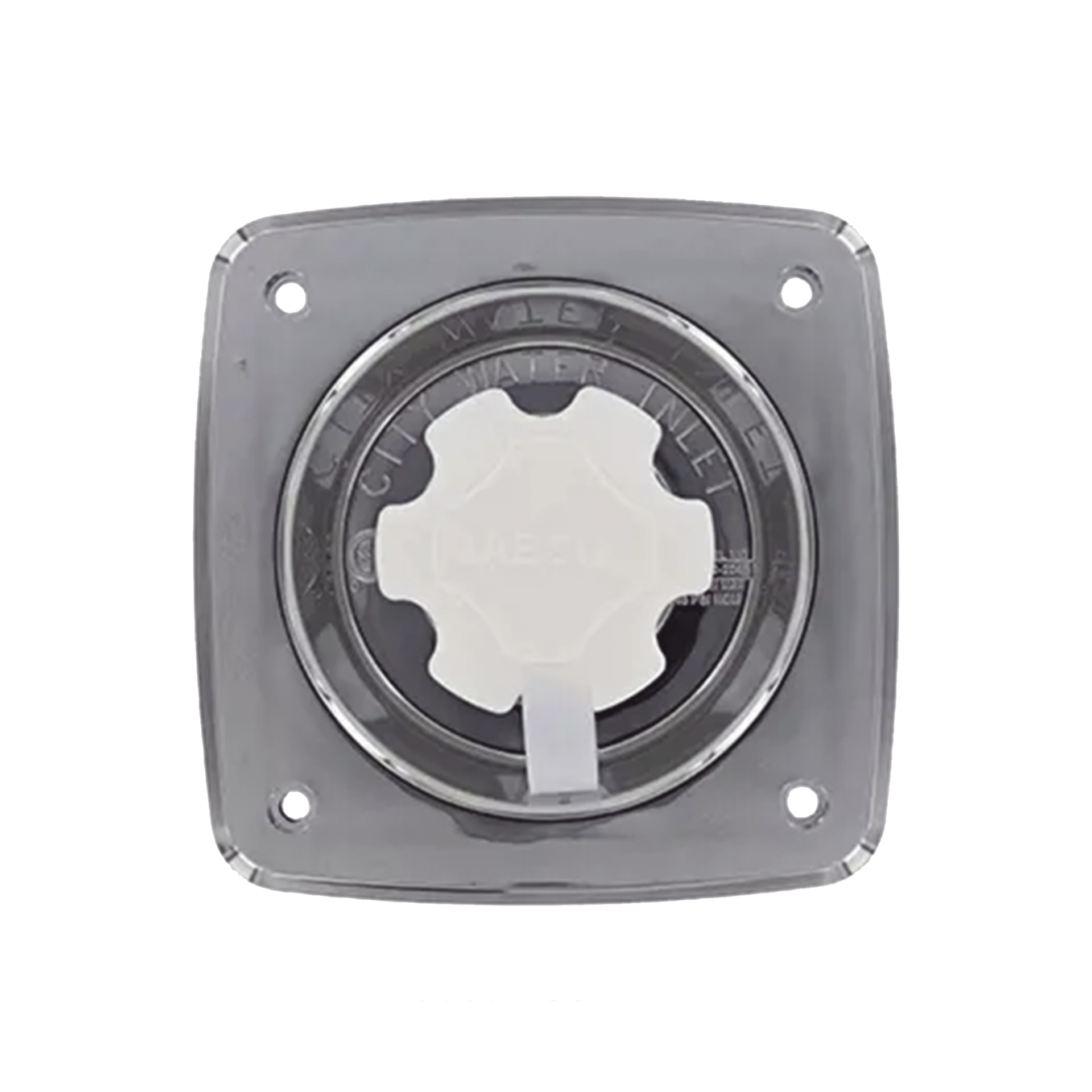 Regulador de presiÃ³n de agua cromado.