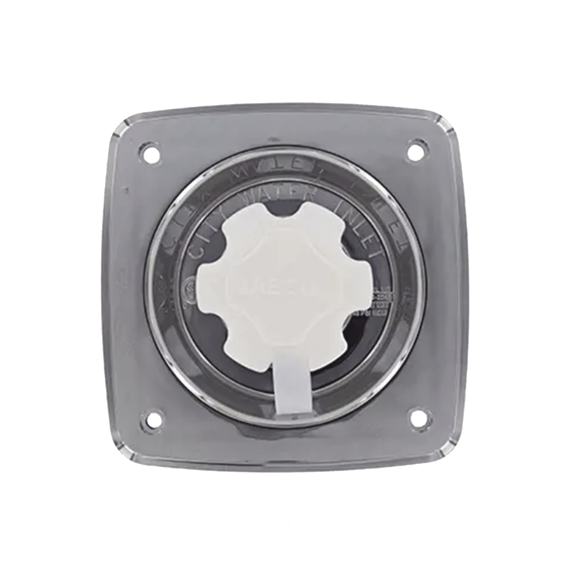 Regulador de presiÃ³n de agua cromado.